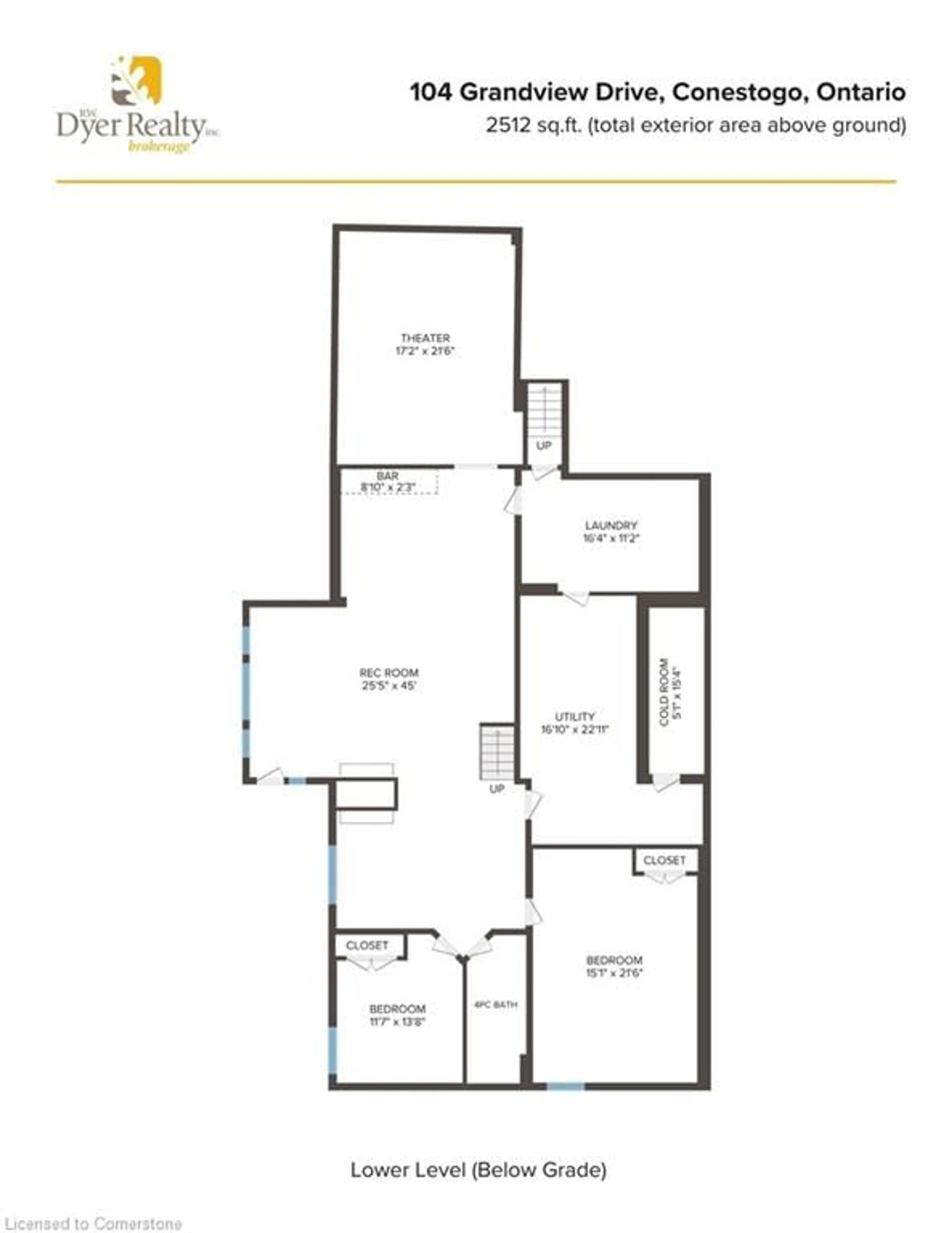 Floor plan for 104 Grandview Dr, Conestogo Ontario N0B 1N0