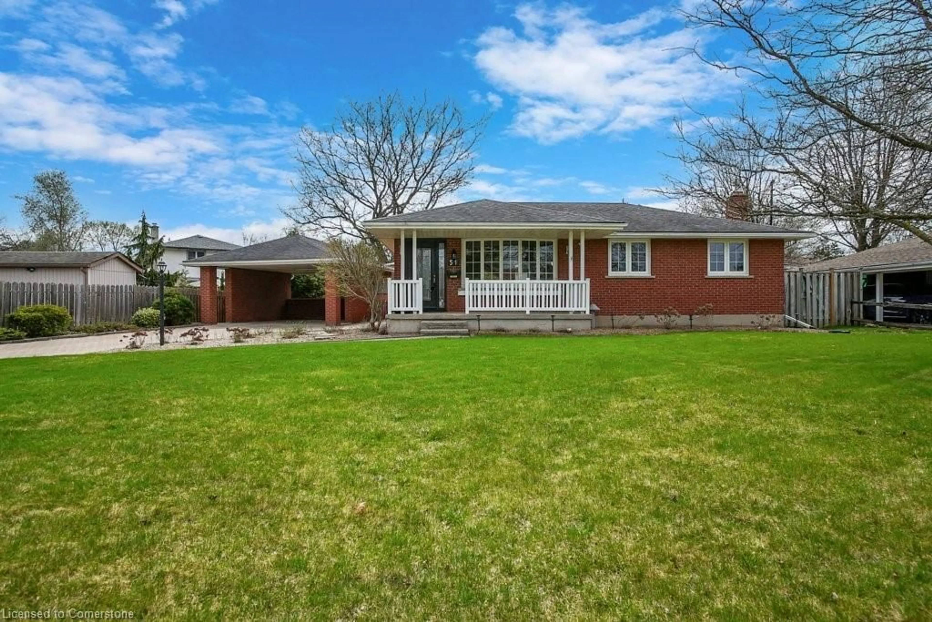 Home with brick exterior material, street for 51 Sunset Blvd, Cambridge Ontario N1S 1A8