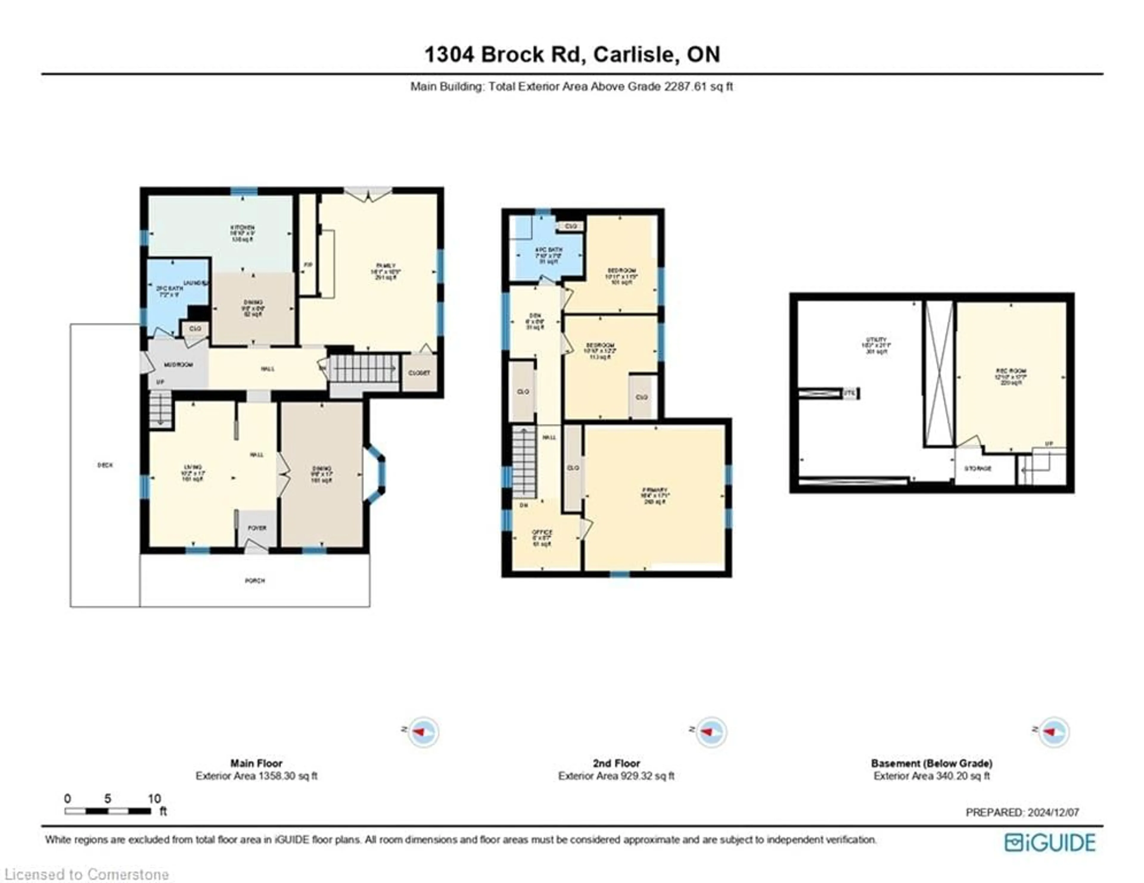 Floor plan for 1304 Brock Rd, Flamborough Ontario L9H 5E4