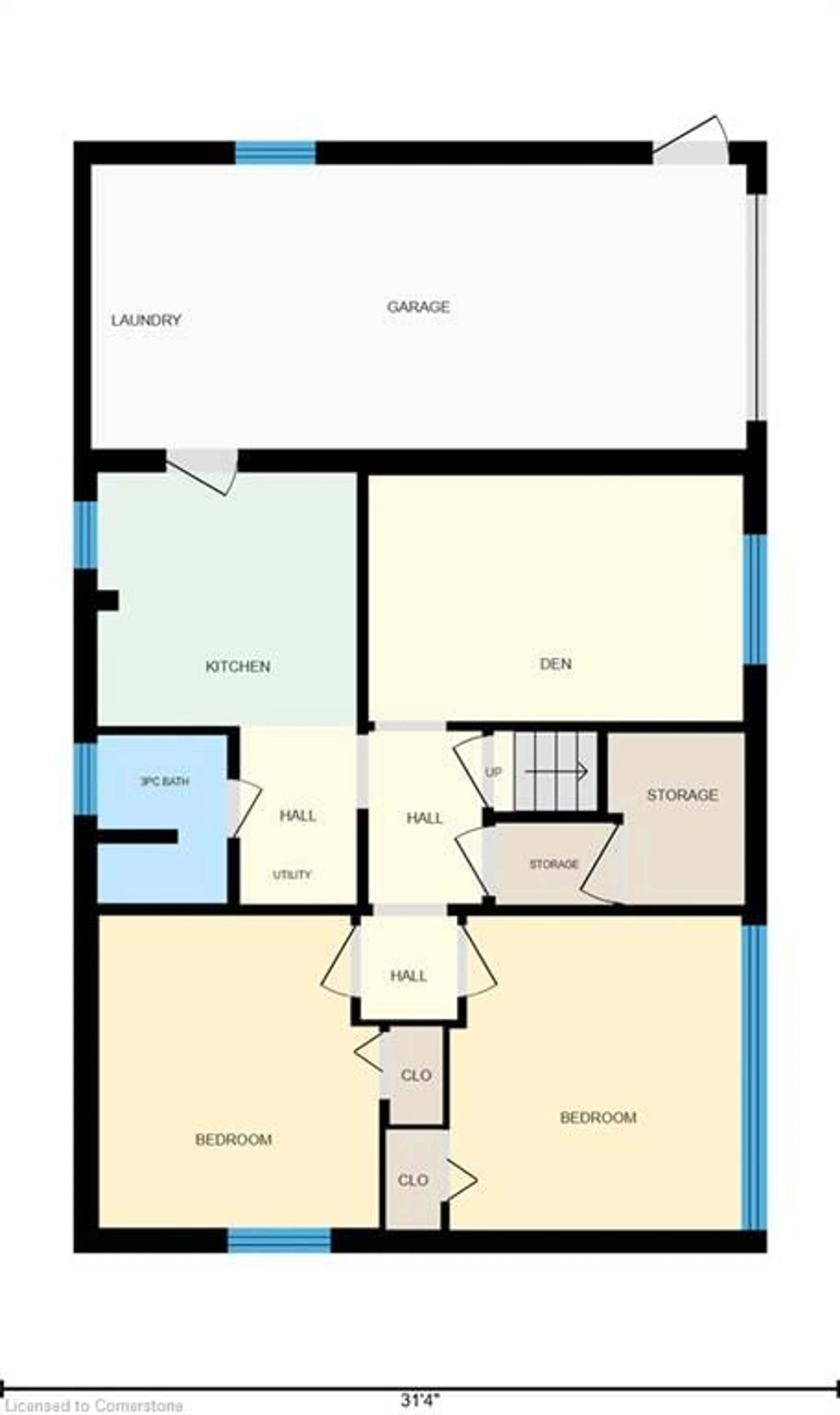 Floor plan for 404 Tamarack Dr, Waterloo Ontario N2L 4G6
