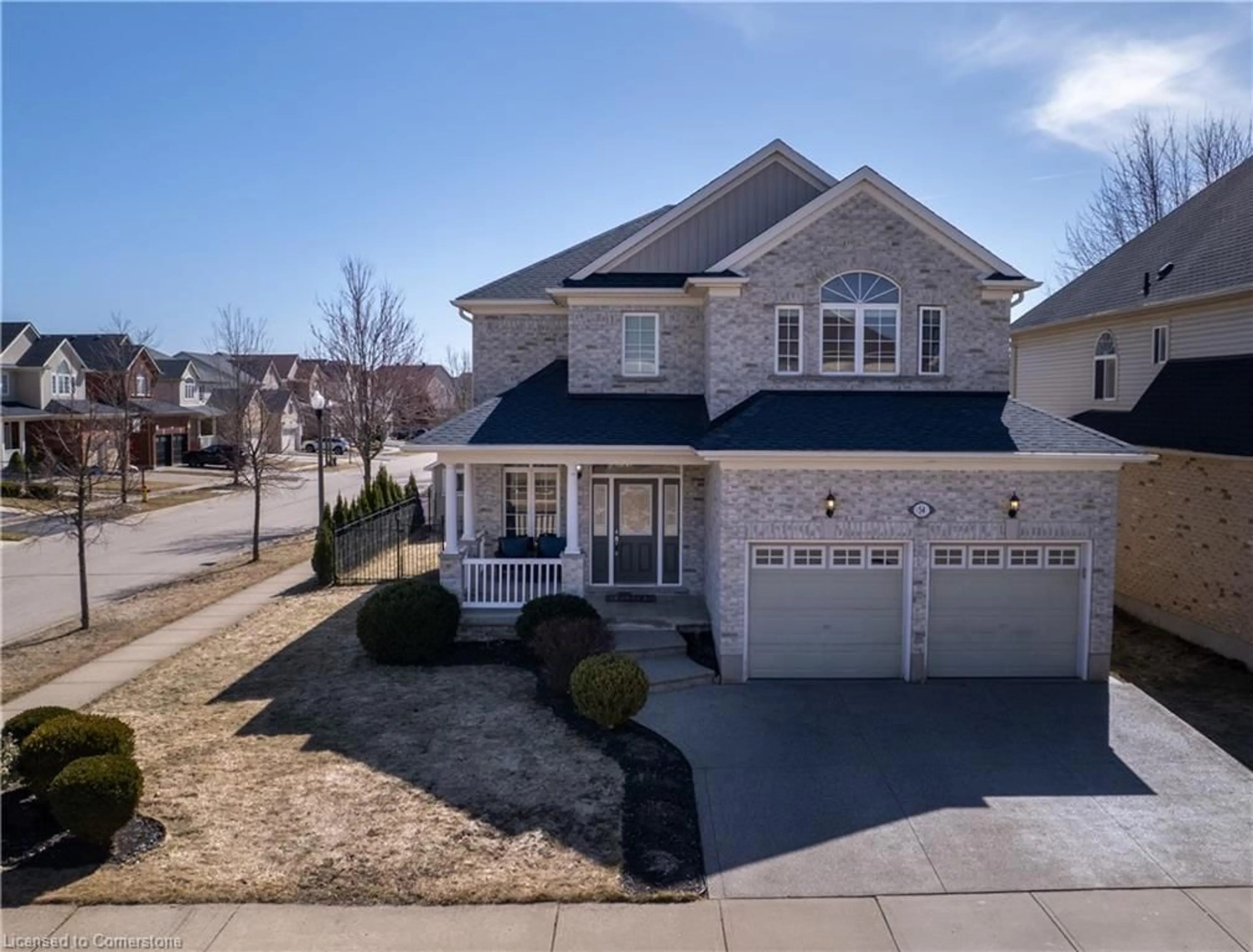 A pic from outside/outdoor area/front of a property/back of a property/a pic from drone, street for 54 Grasswood St, Kitchener Ontario N2A 4L3