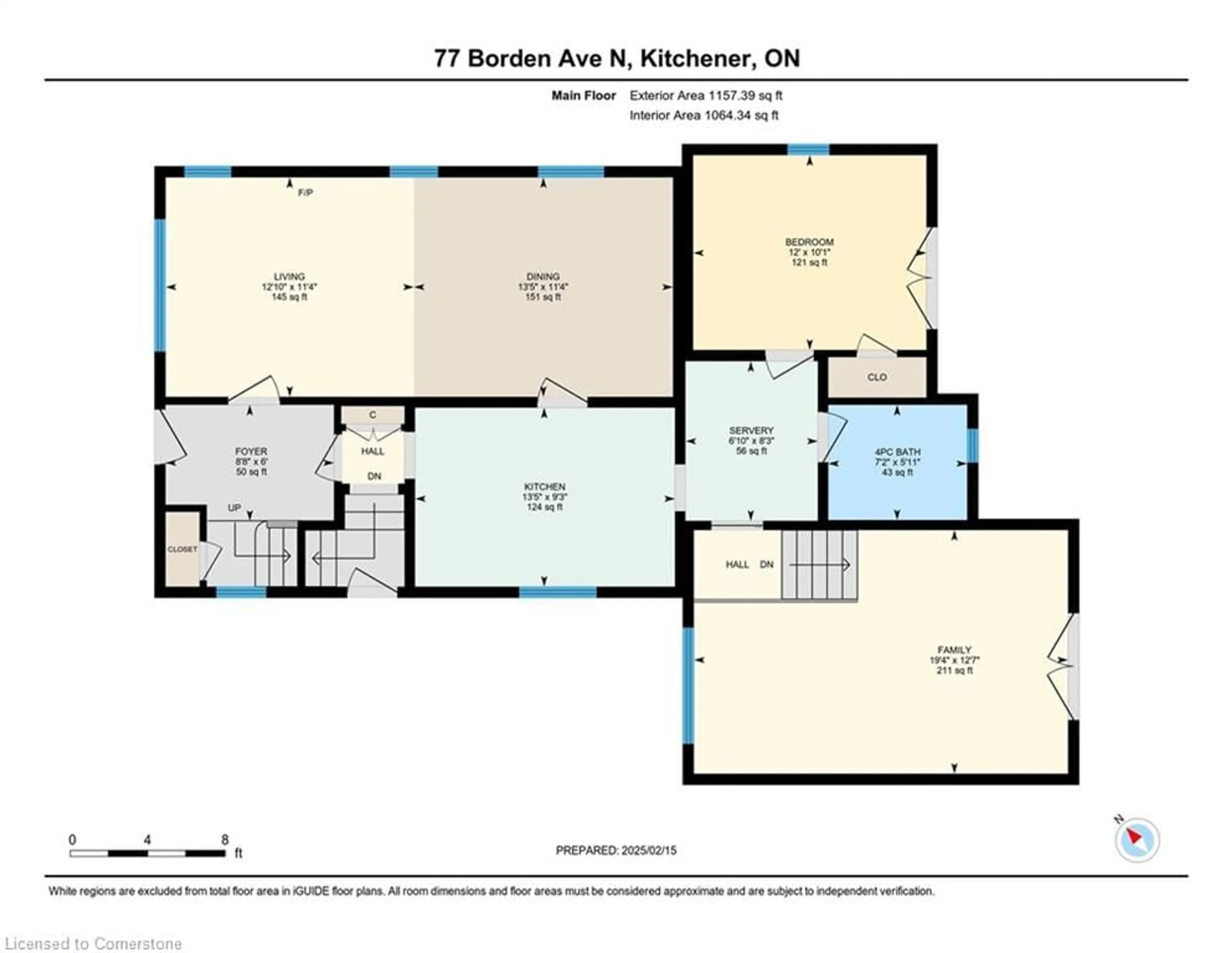 Floor plan for 77 Borden Ave, Kitchener Ontario N2H 3J2