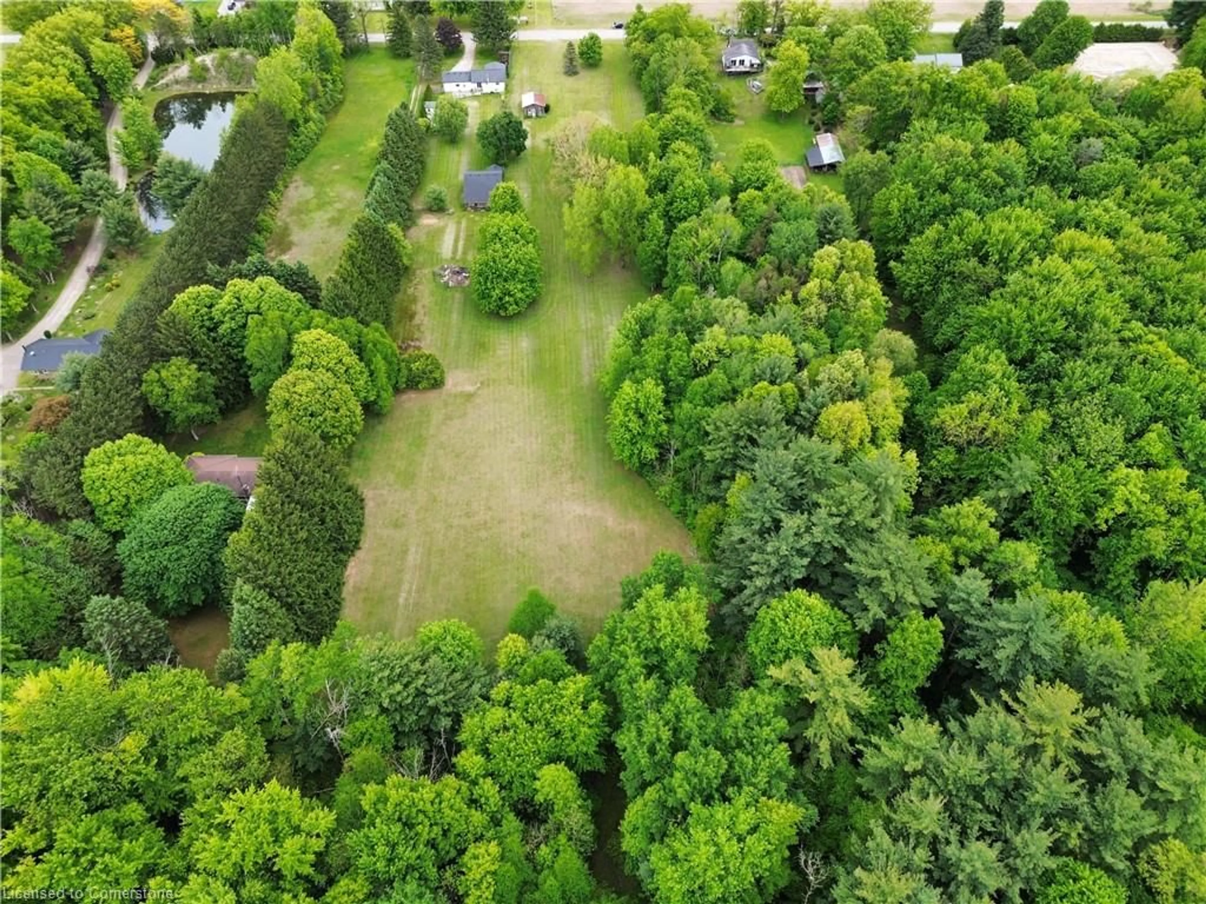 A pic from outside/outdoor area/front of a property/back of a property/a pic from drone, forest/trees view for 871 Charlotteville 8 Rd, Simcoe Ontario N3Y 4K5