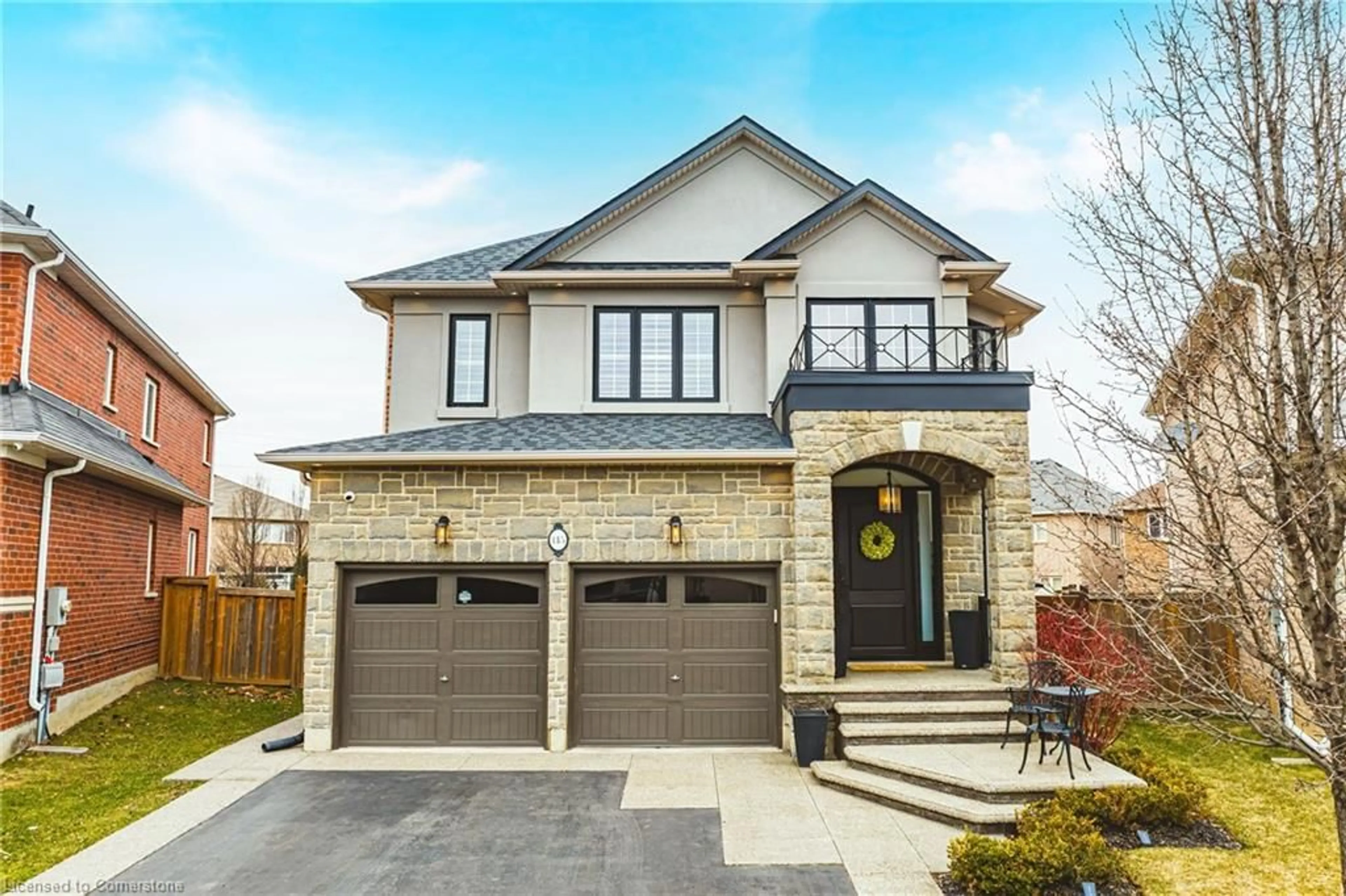 Home with brick exterior material, street for 145 Vinton Rd, Ancaster Ontario L9K 0G7
