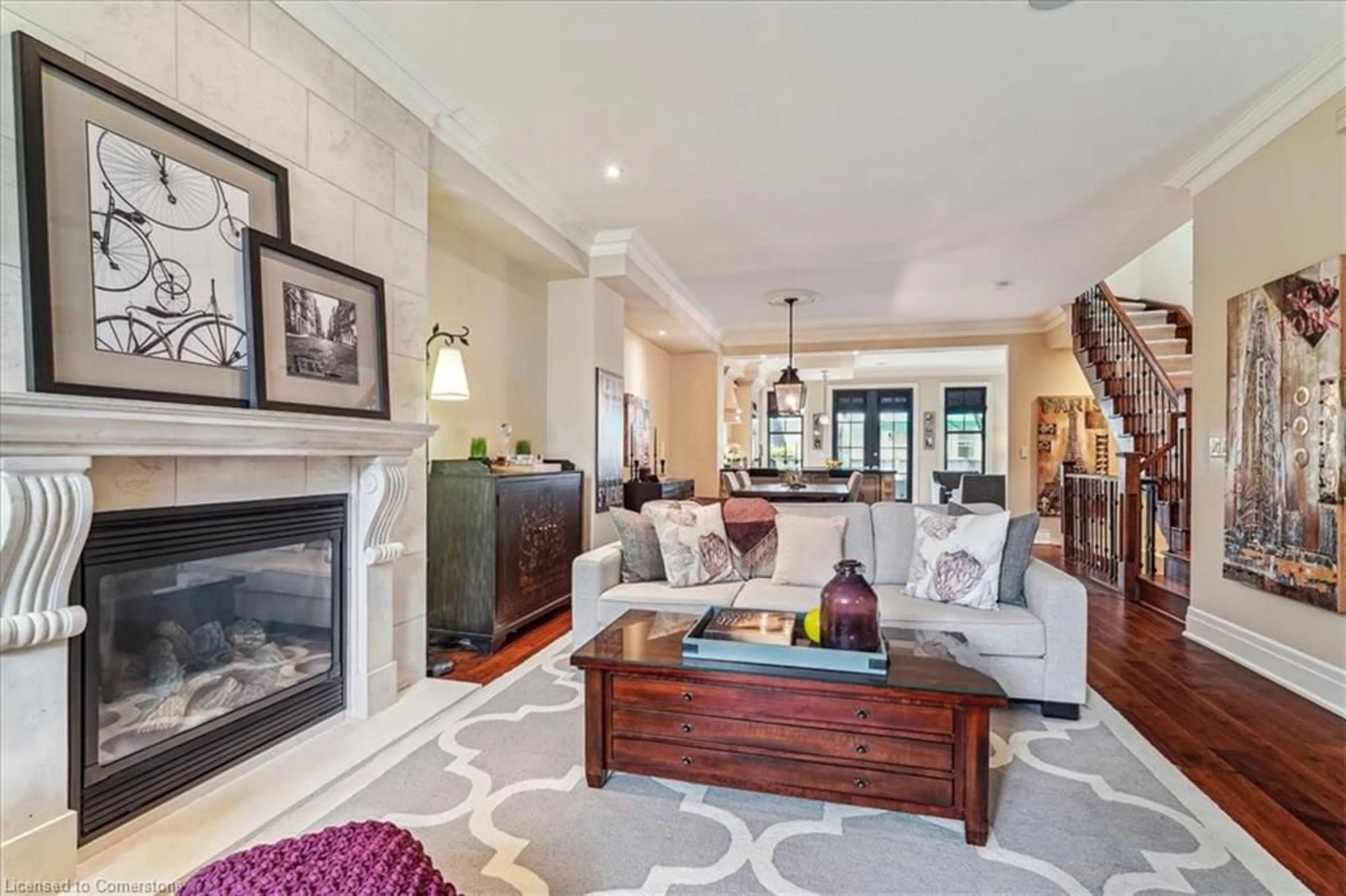 Living room with furniture, ceramic/tile floor for 2378 Marine Dr, Oakville Ontario L6L 1C4