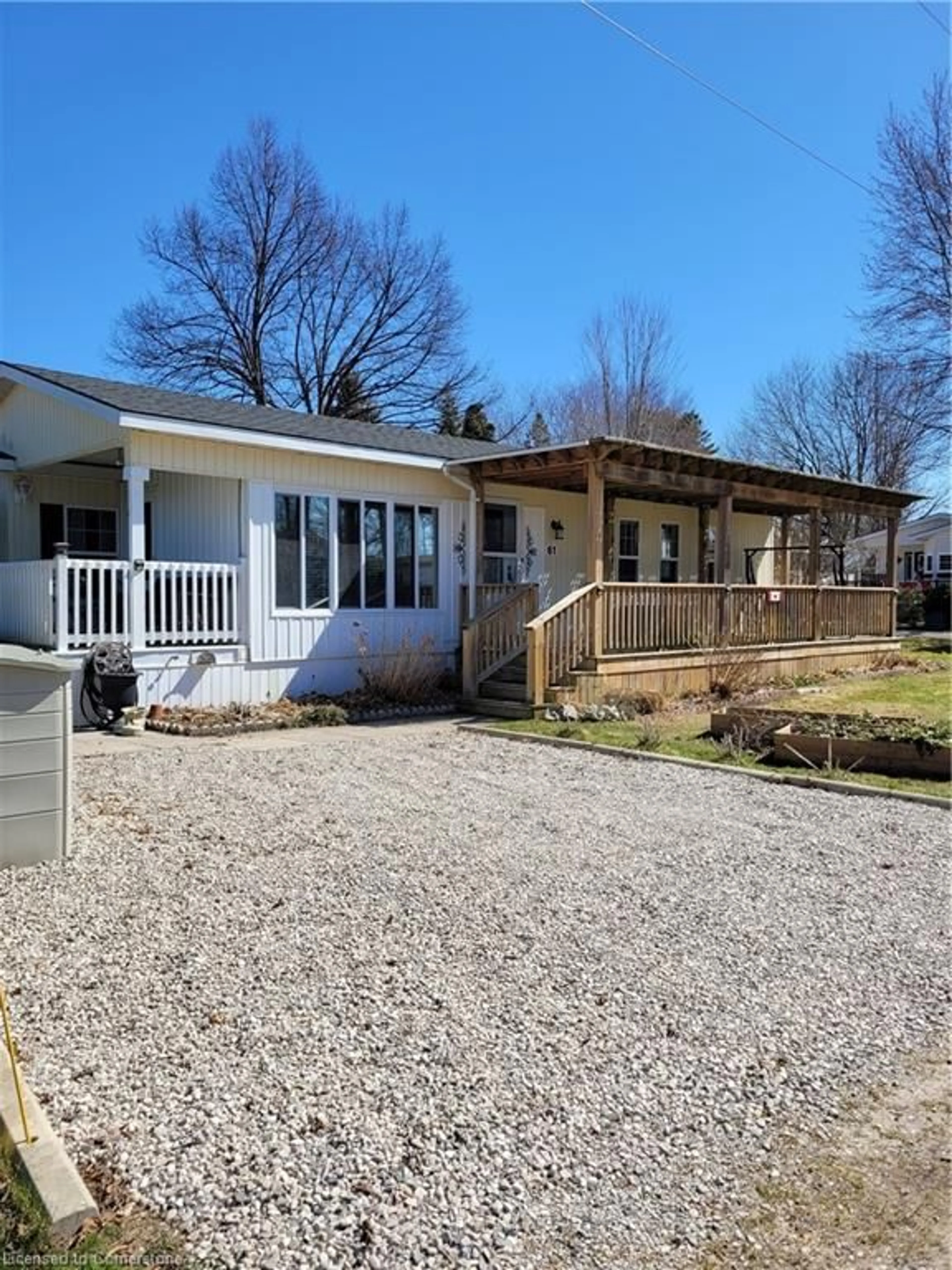 Home with vinyl exterior material, street for 77307 Bluewater Hwy #61, Bayfield Ontario N0M 1G0