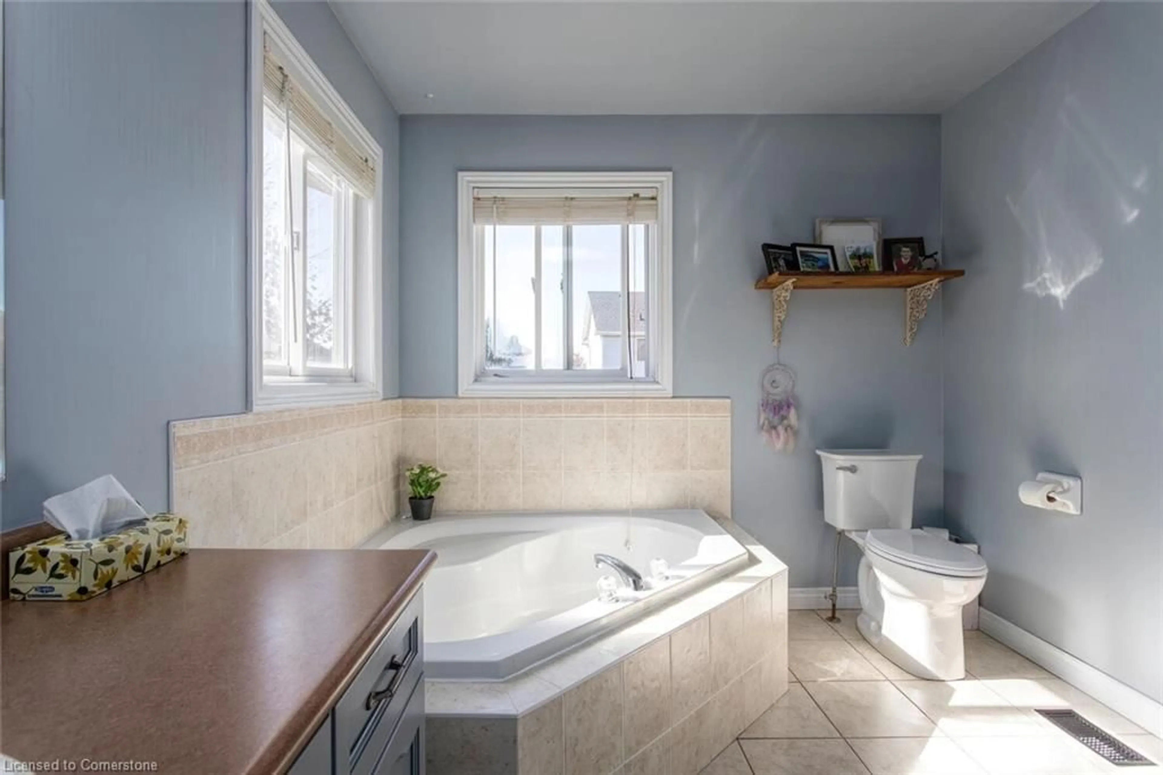 Contemporary bathroom, ceramic/tile floor for 16 Mcgarr Dr, Guelph Ontario N1L 1N4