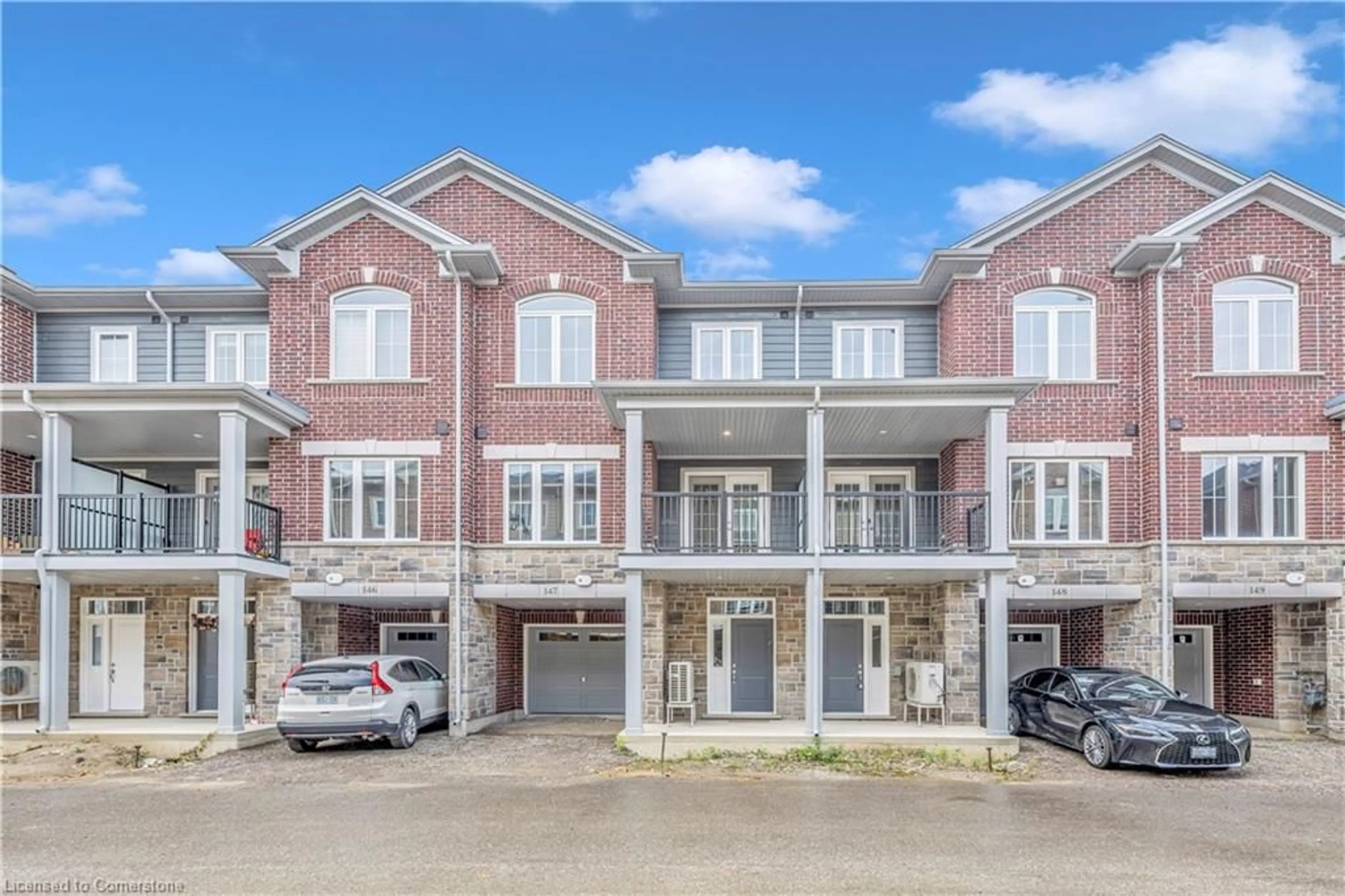 A pic from outside/outdoor area/front of a property/back of a property/a pic from drone, street for 677 Park Rd #147, Brantford Ontario N3R 0C2