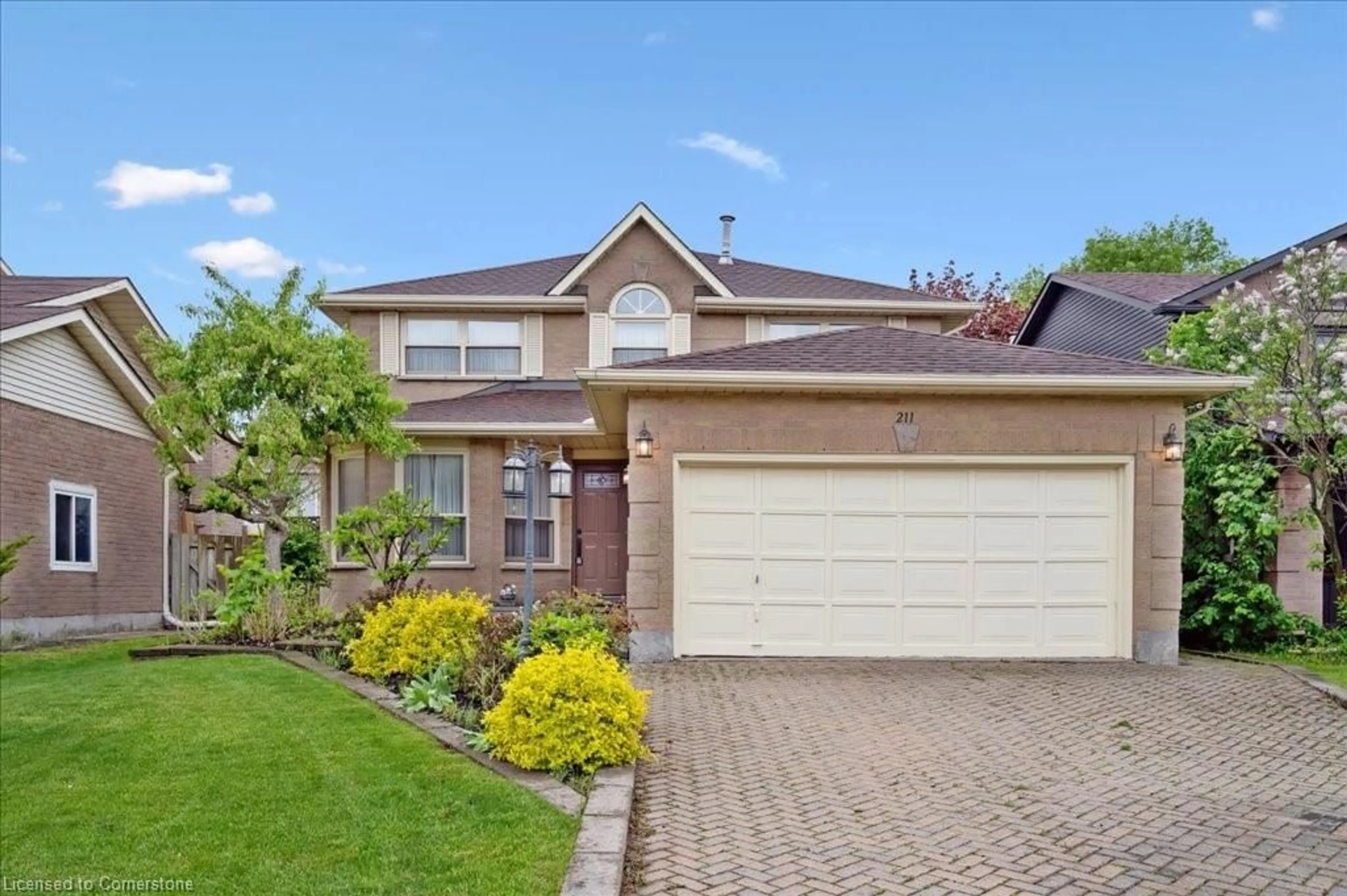Home with brick exterior material, street for 211 Rushdale Dr, Hamilton Ontario L8W 2Z5