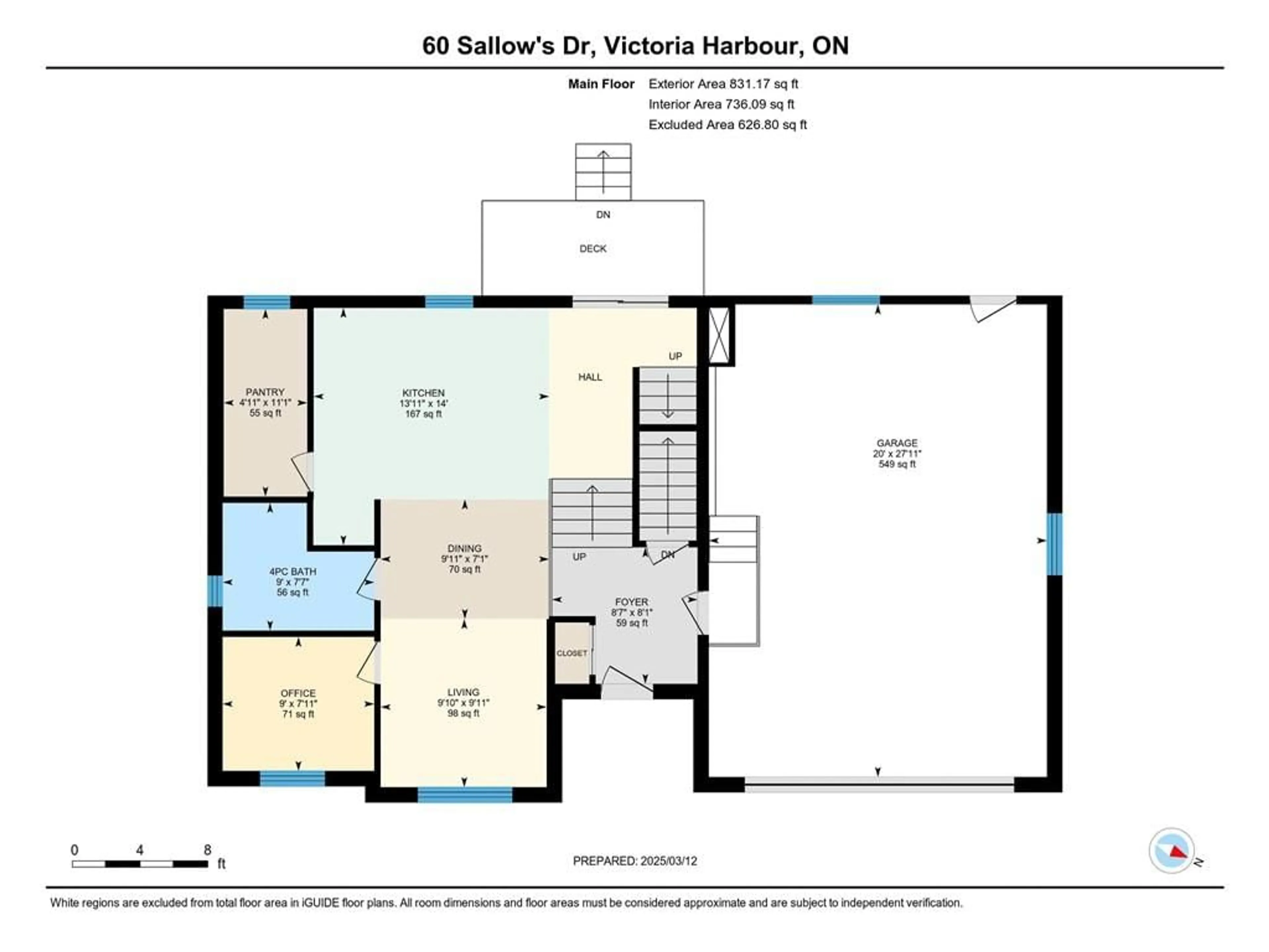Floor plan for 60 Sallows Dr, Victoria Harbour Ontario L0K 2A0
