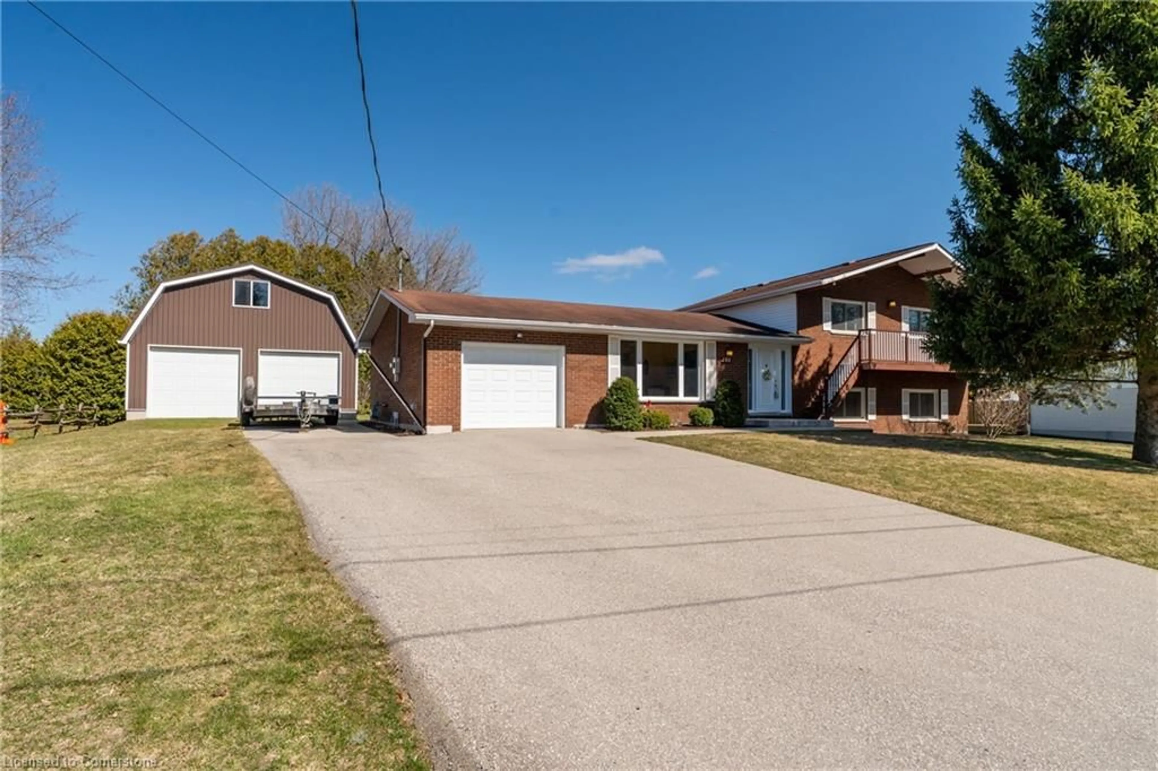 Home with brick exterior material, street for 101 Kennedy Rd, Breslau Ontario N0B 1M0