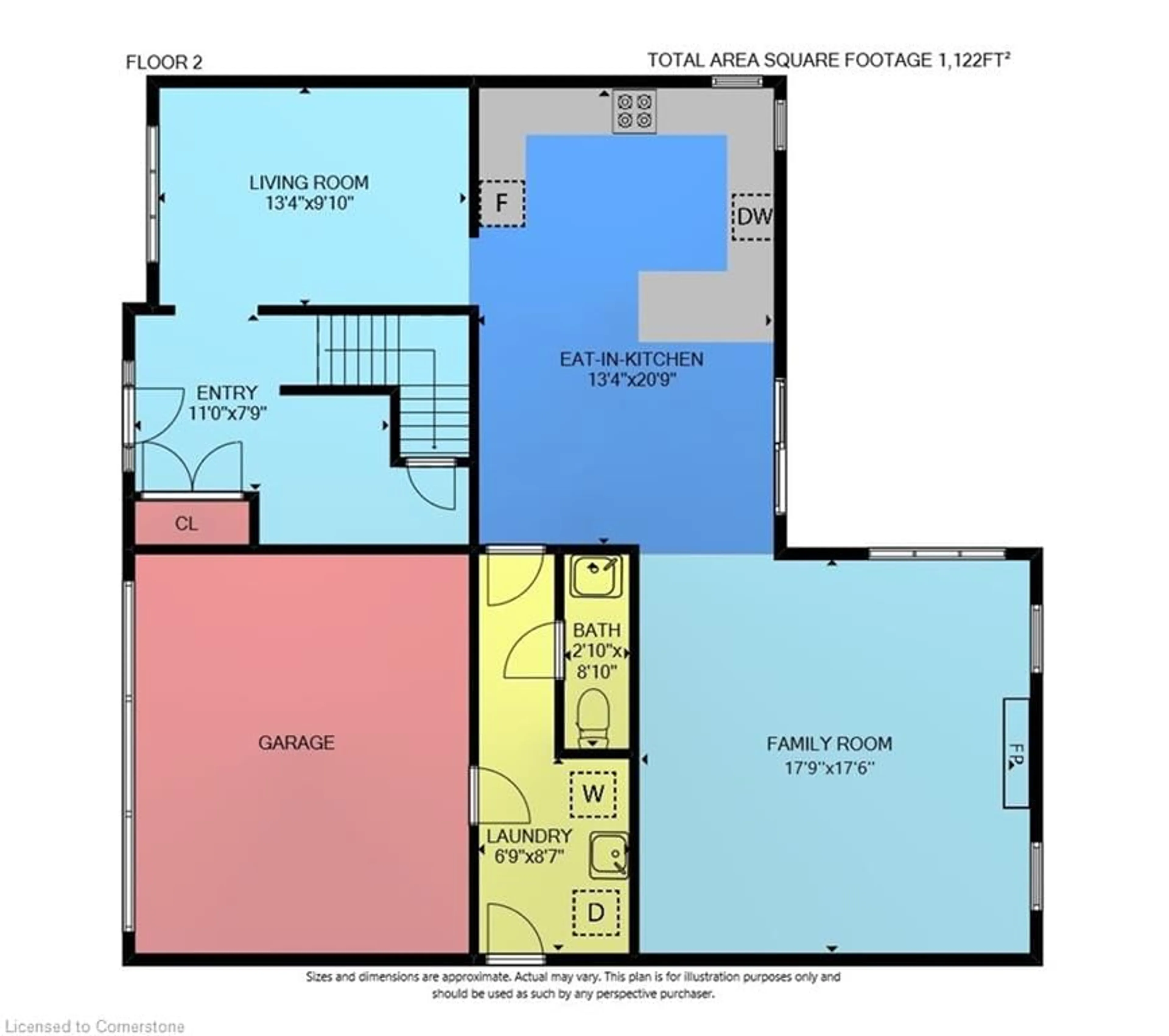 Floor plan for 70 Oakdale Blvd, Smithville Ontario L0R 2A0