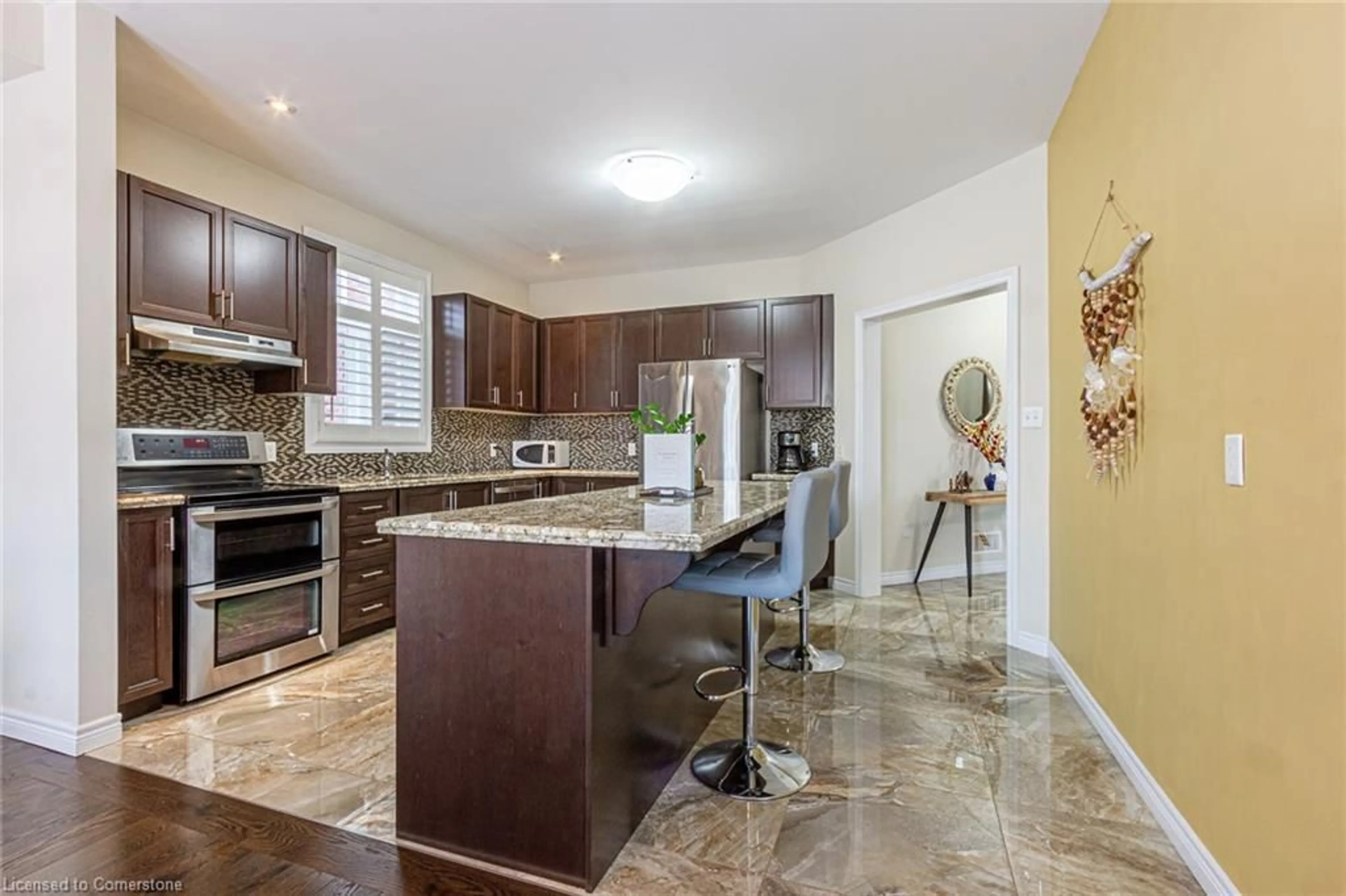 Open concept kitchen, ceramic/tile floor for 259 Winterberry Dr, Hamilton Ontario L8K 0J5