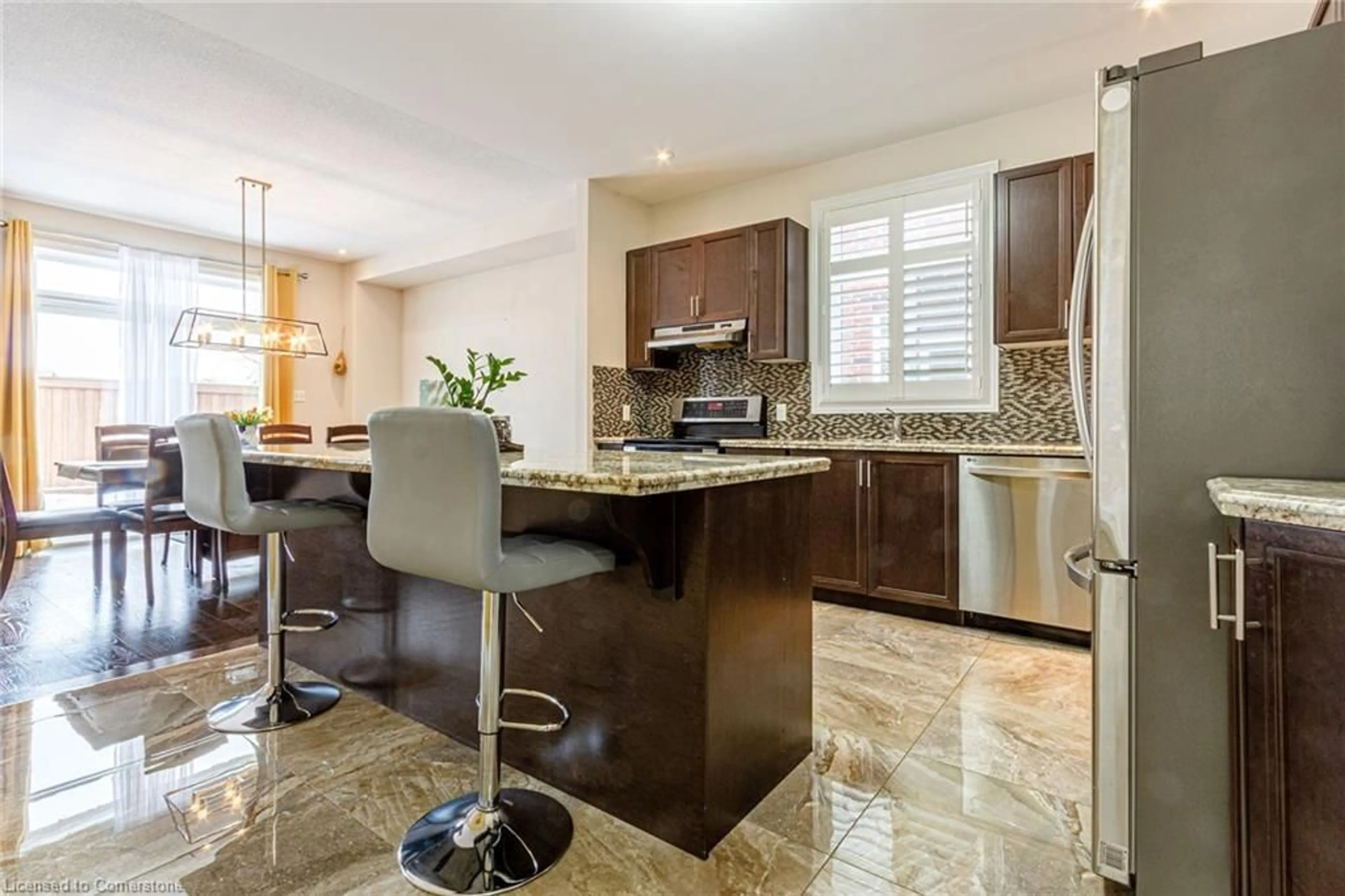 Open concept kitchen, ceramic/tile floor for 259 Winterberry Dr, Hamilton Ontario L8K 0J5