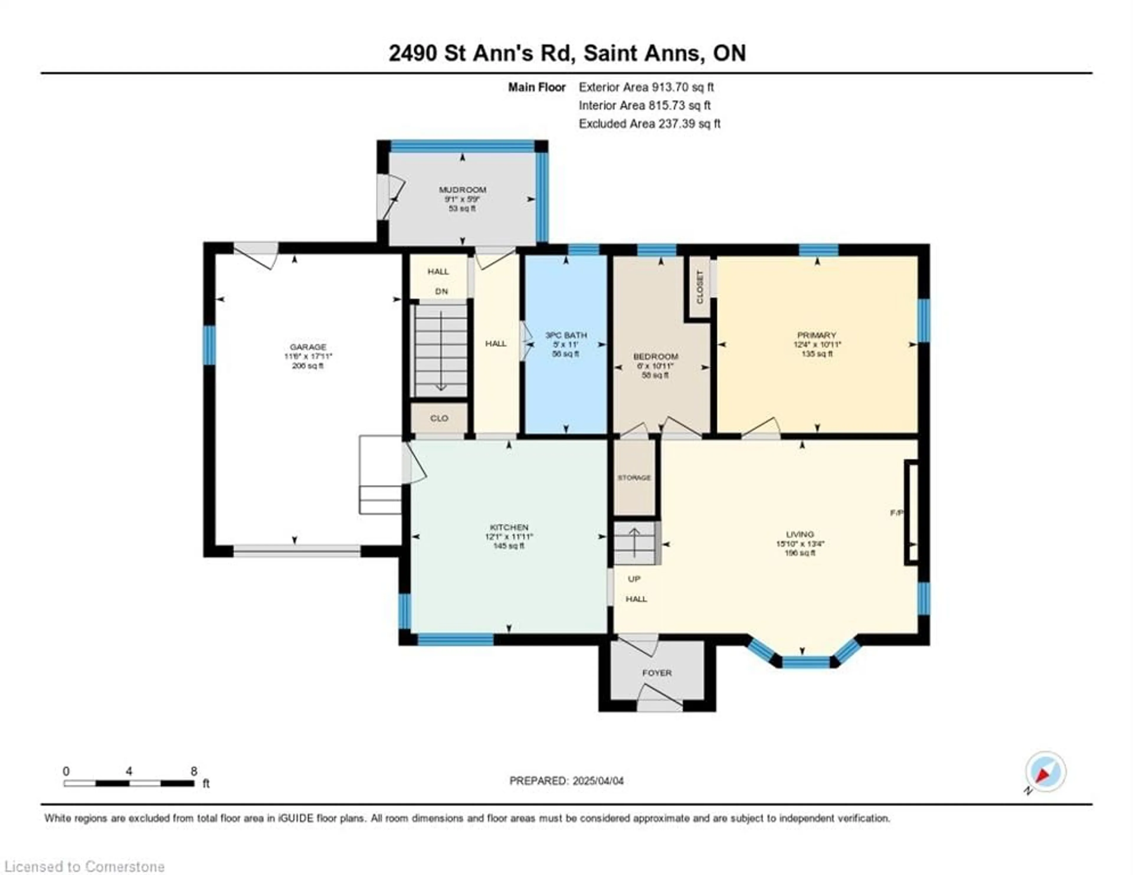 Floor plan for 2490 St Anns Rd, St. Anns Ontario L0R 1Y0