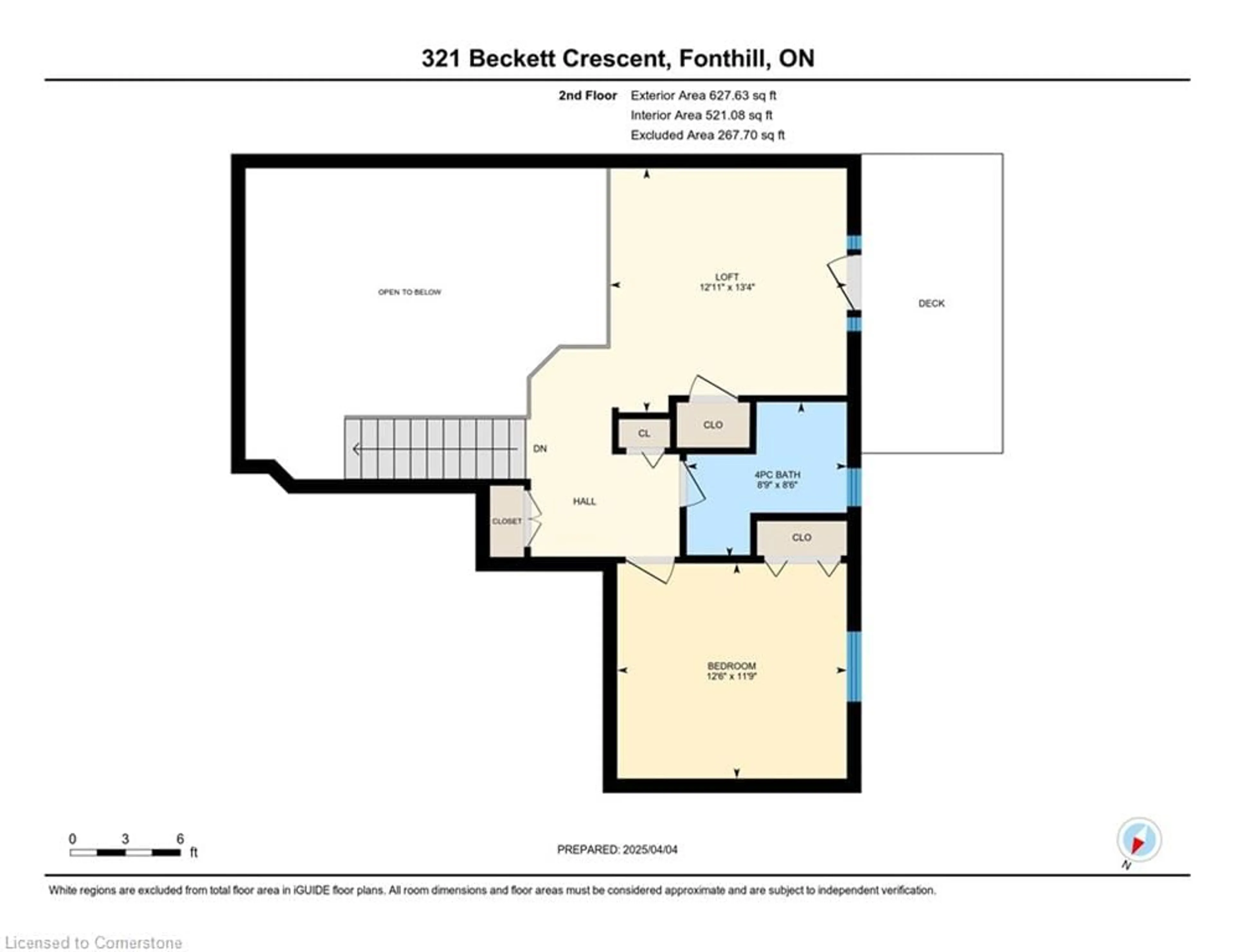 Floor plan for 321 Beckett Cres, Pelham Ontario L0S 1E4
