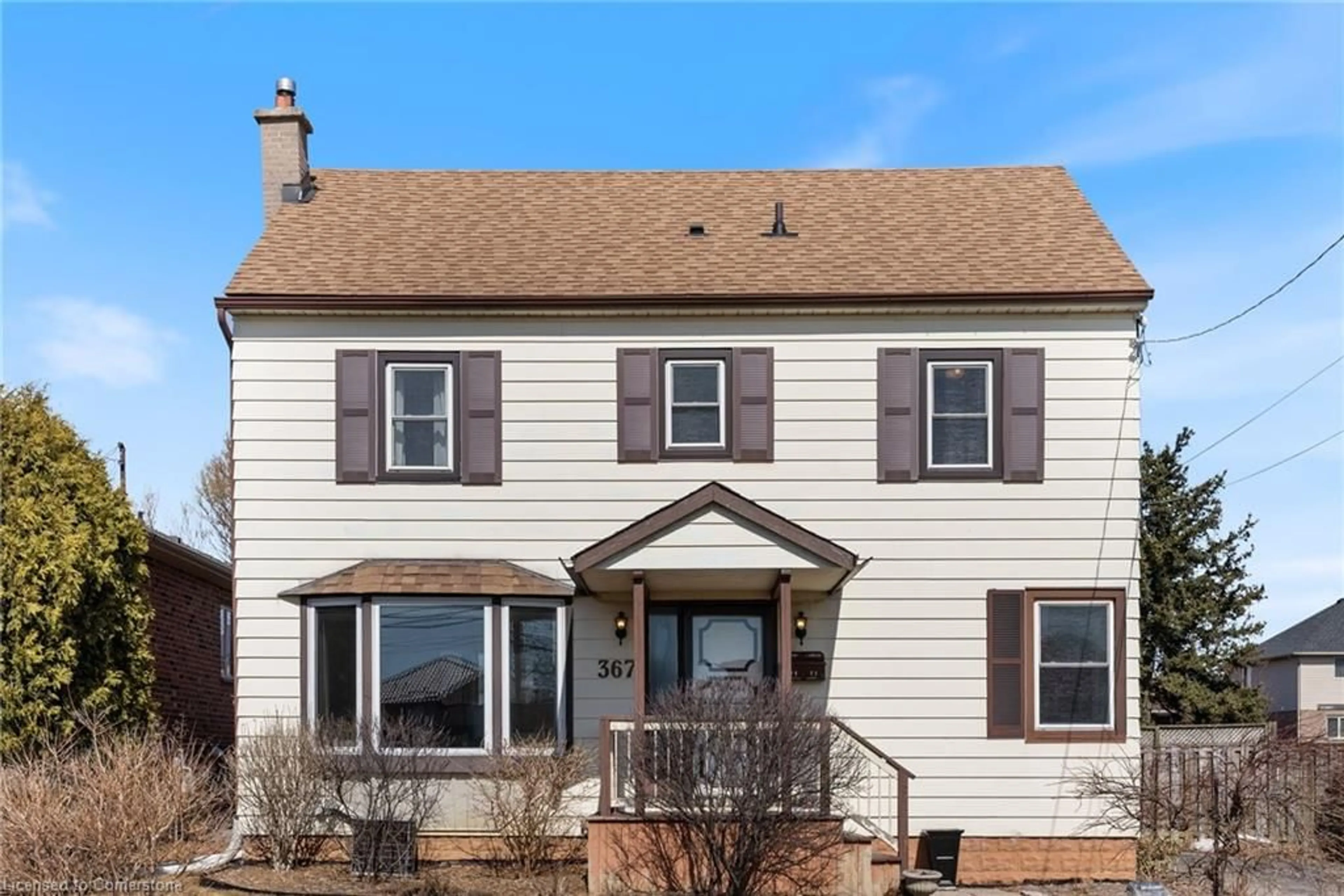 Home with vinyl exterior material, street for 367 Stone Church Rd, Hamilton Ontario L9B 1B1