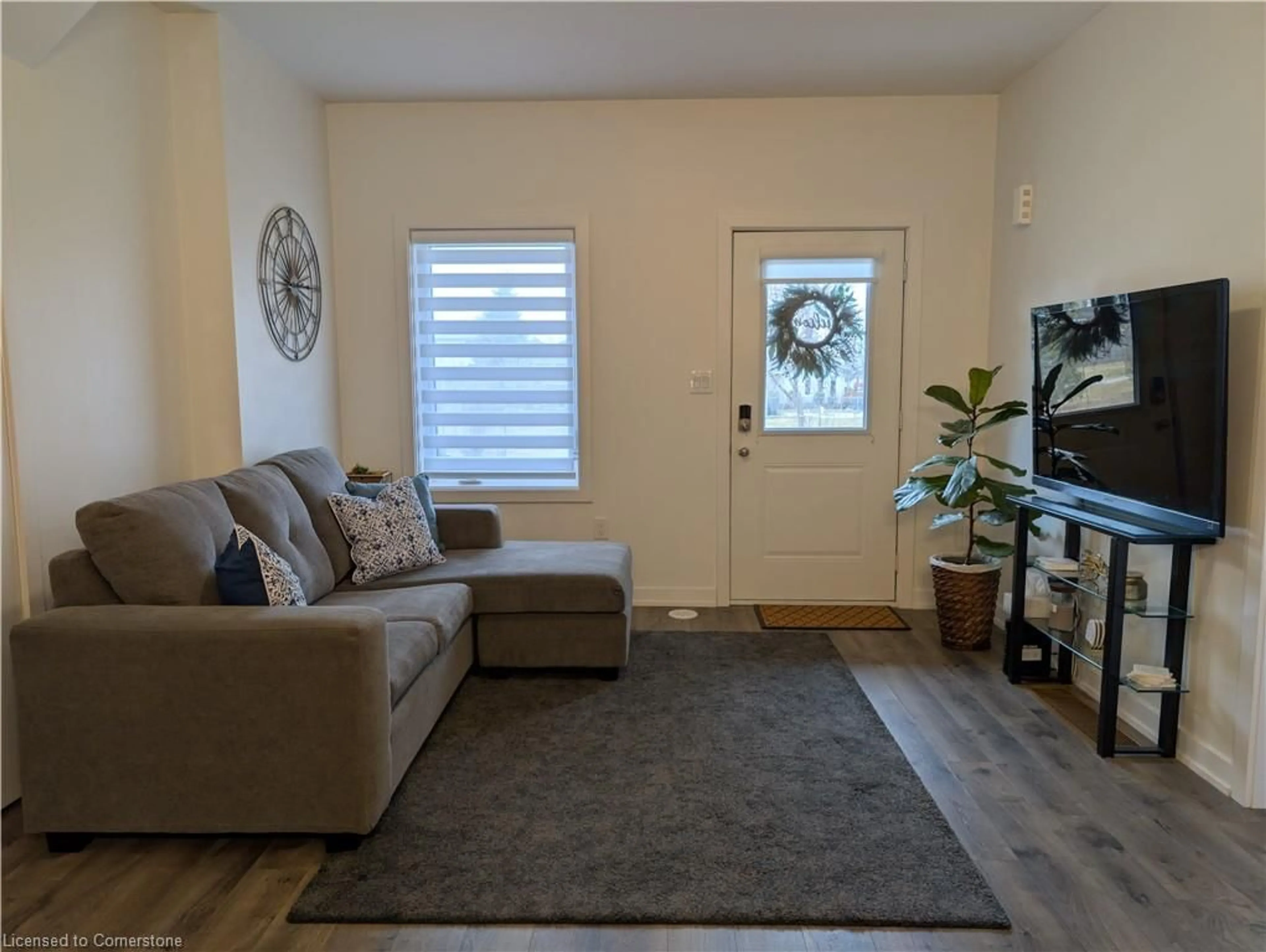 Living room with furniture, unknown for 590 North Service Rd #14, Hamilton Ontario L8E 0K5