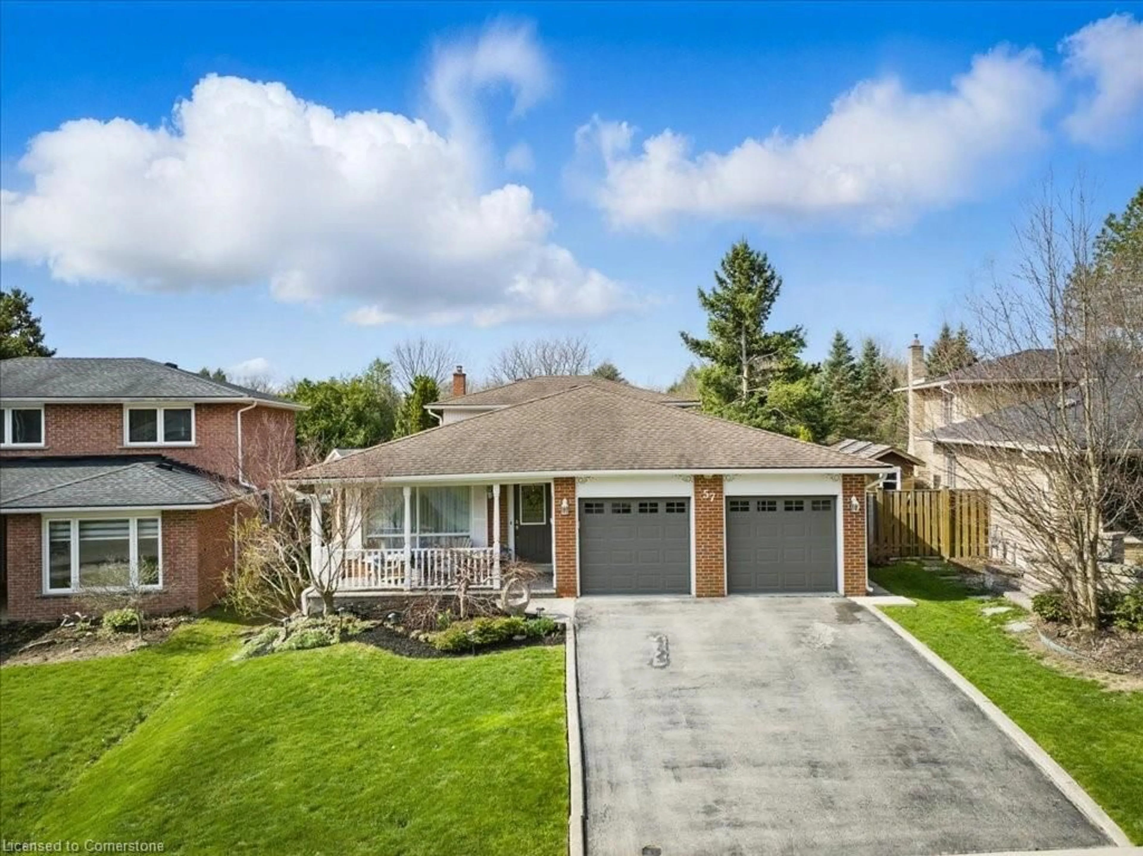 Home with brick exterior material, street for 57 Highland Park Dr, Dundas Ontario L9H 6G4