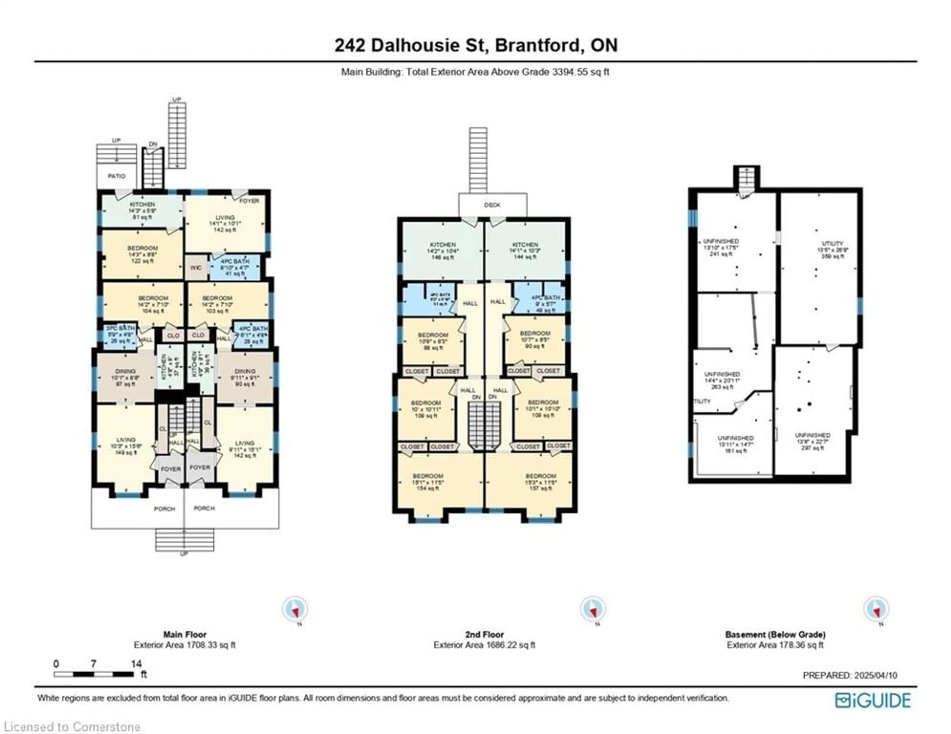 Floor plan for 242 Dalhousie St, Brantford Ontario N3S 3T9