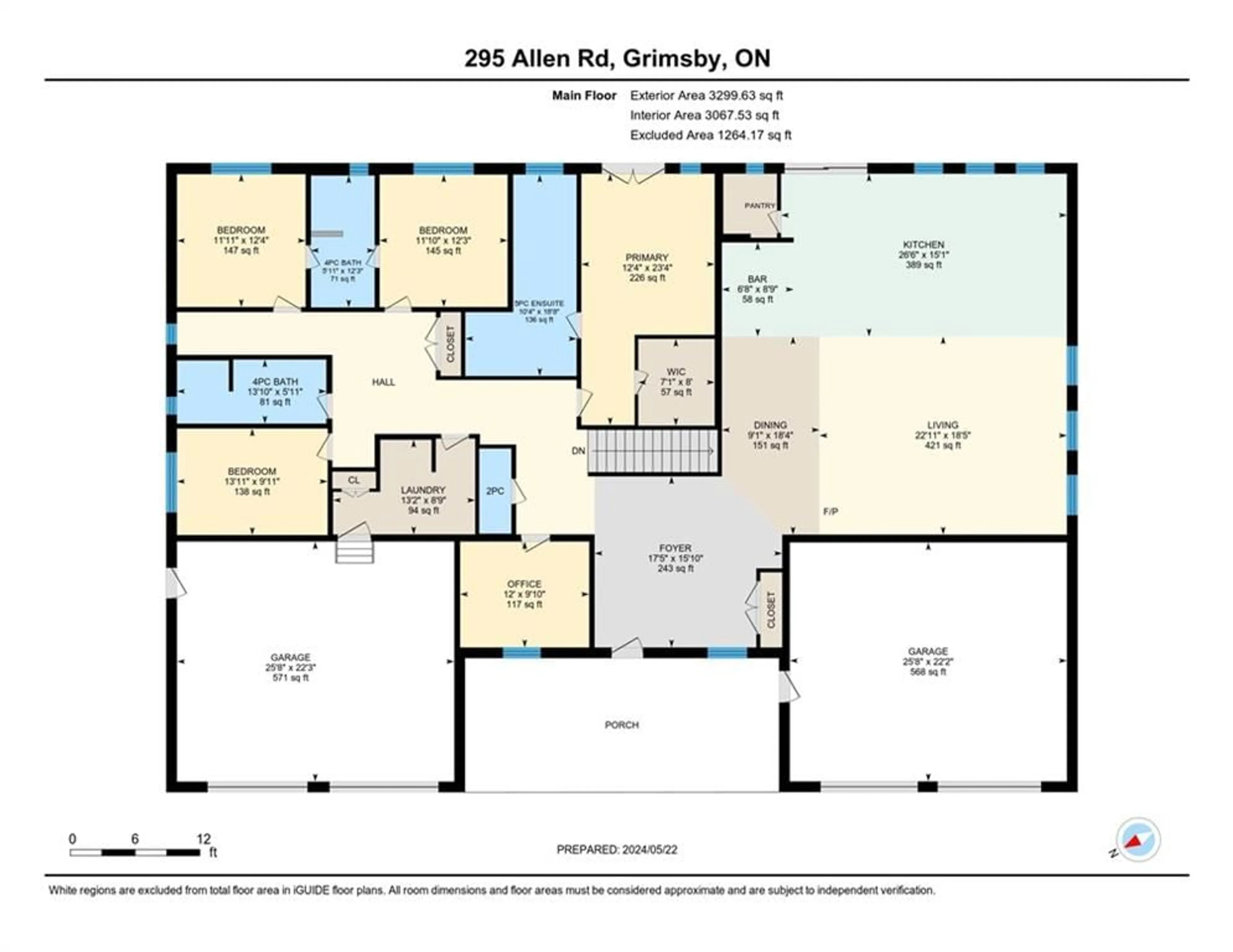 Floor plan for 295 Allen Rd, Grimsby Ontario L3M 4E7