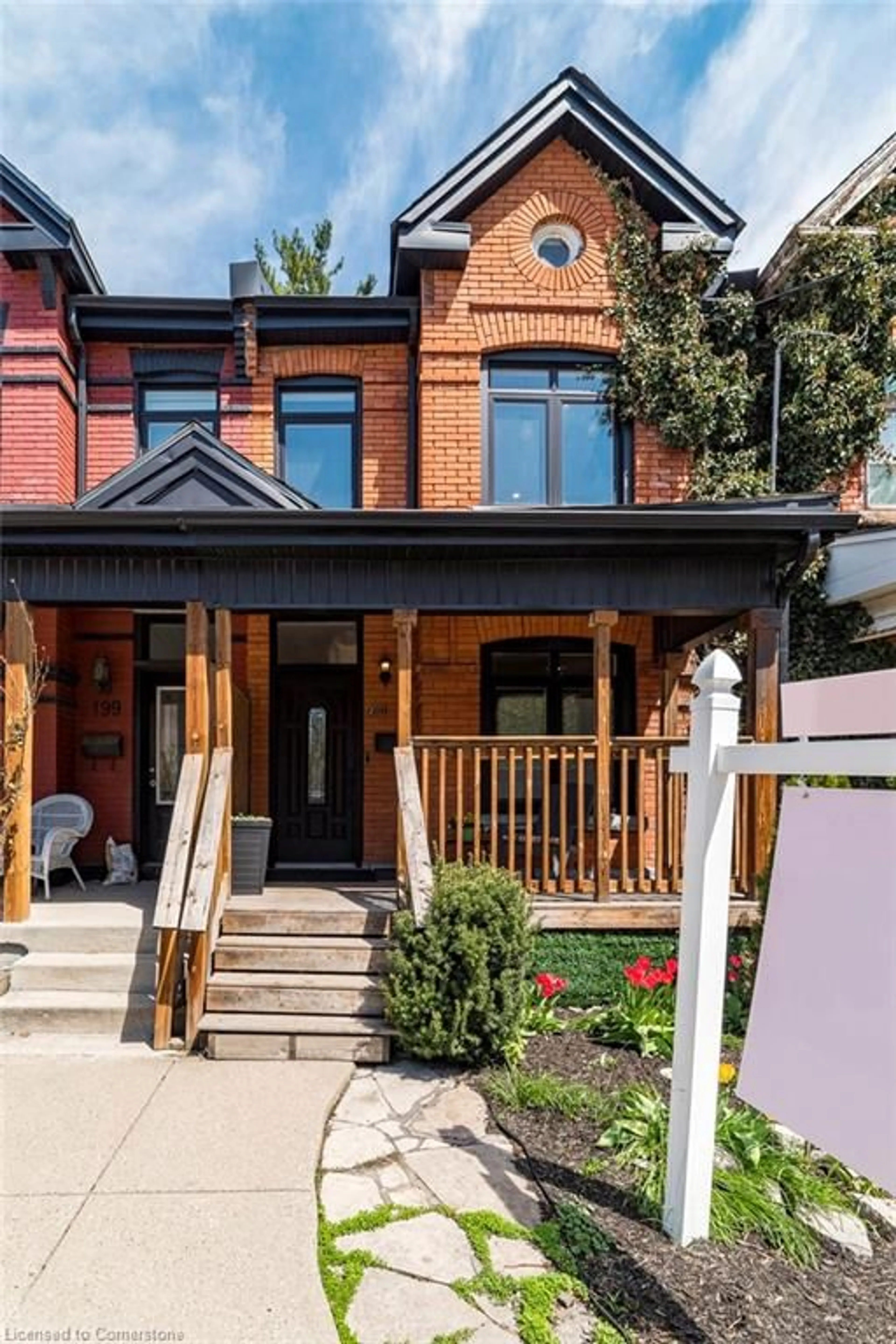 Home with brick exterior material, street for 201 Jackson St, Hamilton Ontario L8N 1L7