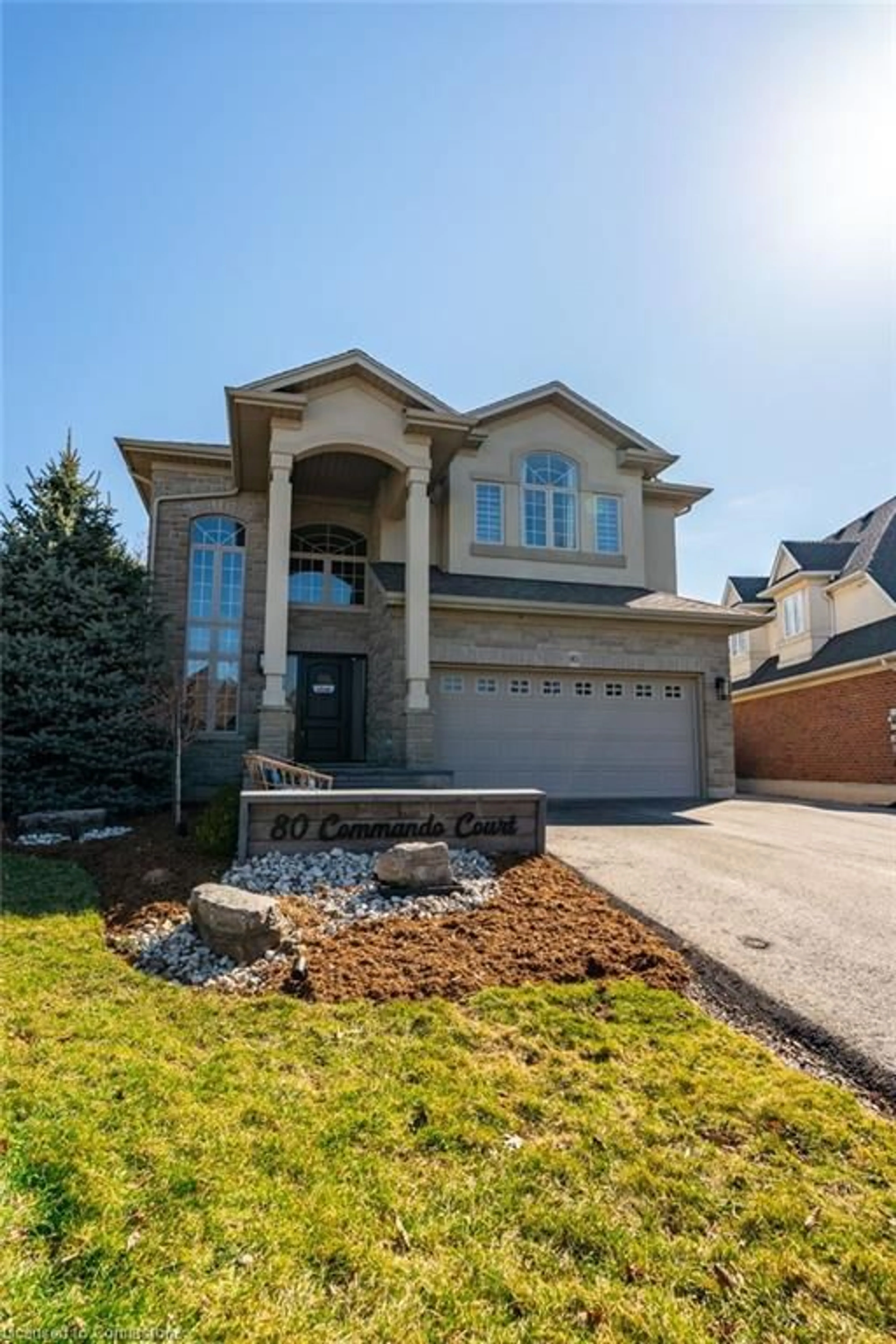 Home with brick exterior material, street for 80 Commando Crt, Hamilton Ontario L8B 0J6