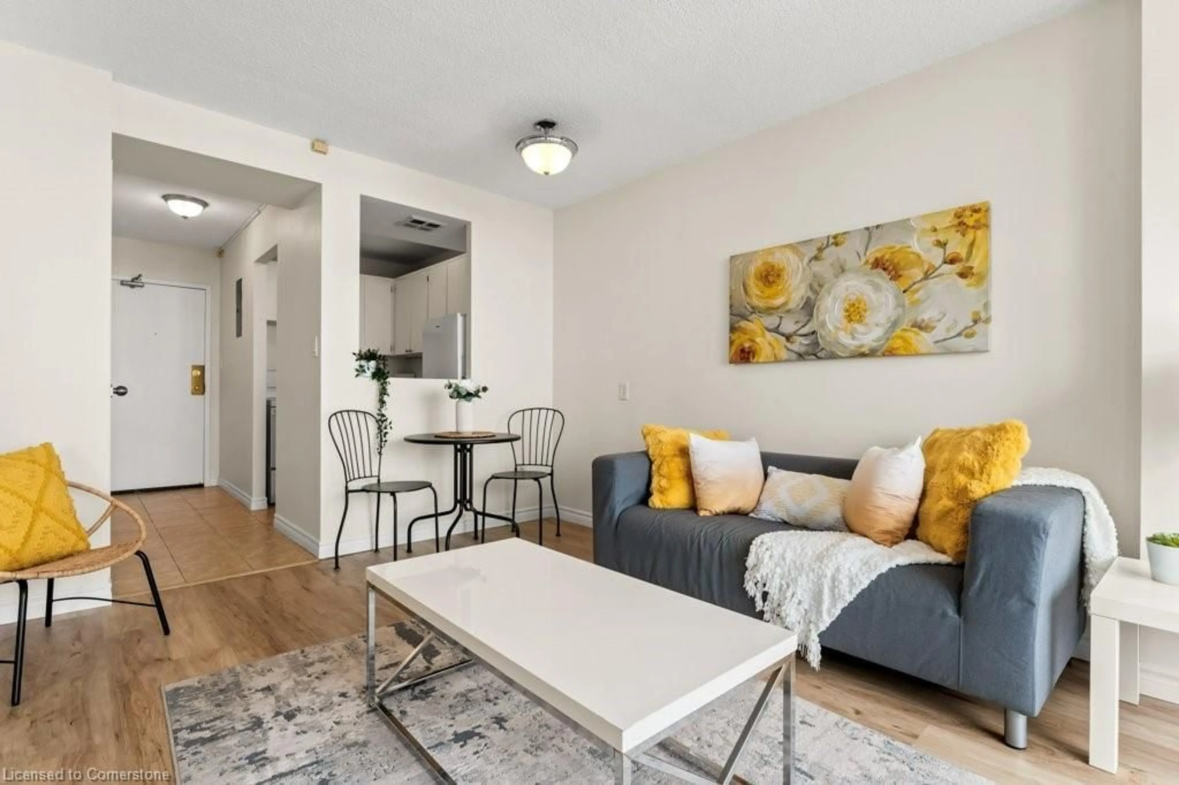 Living room with furniture, unknown for 150 Charlton Ave #1803, Hamilton Ontario L8N 3X3