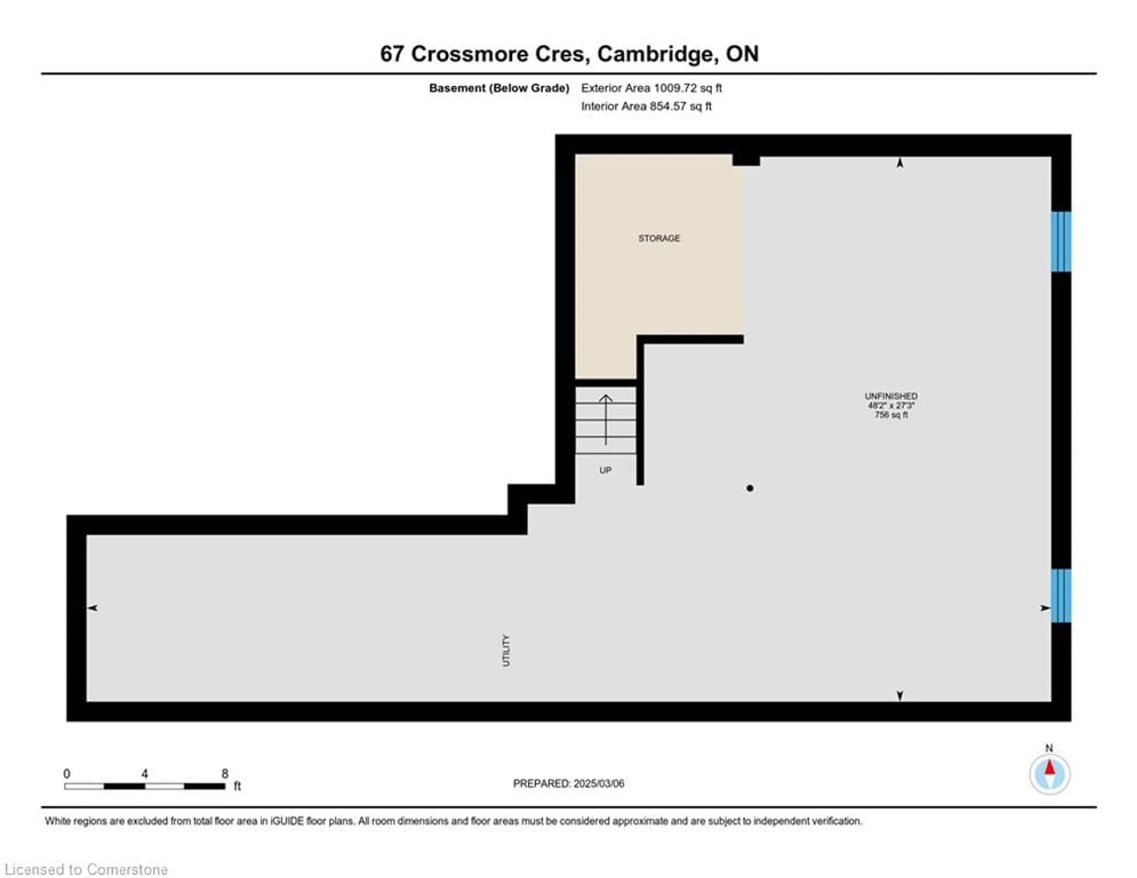 Floor plan for 67 Crossmore Cres, Cambridge Ontario N1S 0C7