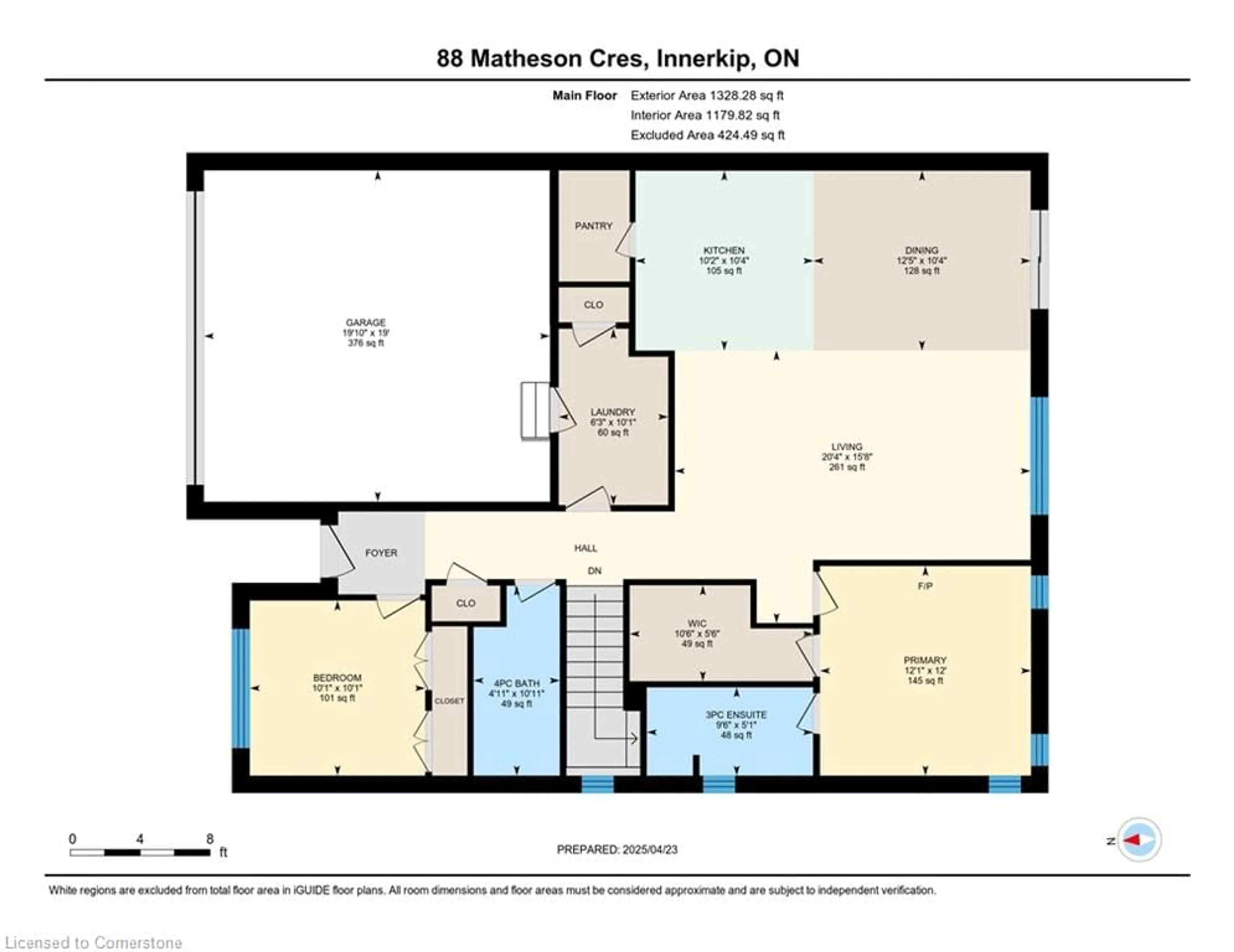 Floor plan for 88 Matheson Cres, Innerkip Ontario N0J 1M0