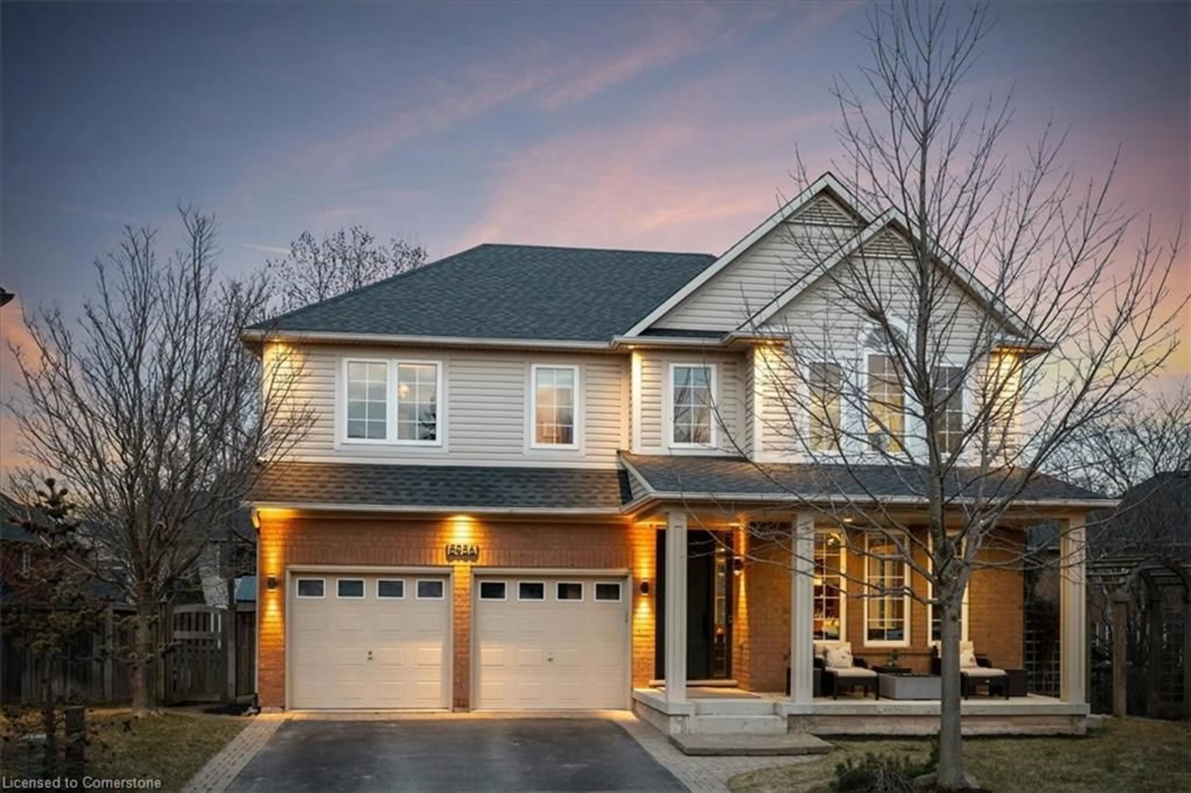 Home with brick exterior material, street for 5956 Chercover Crt, Burlington Ontario L7L 6T2