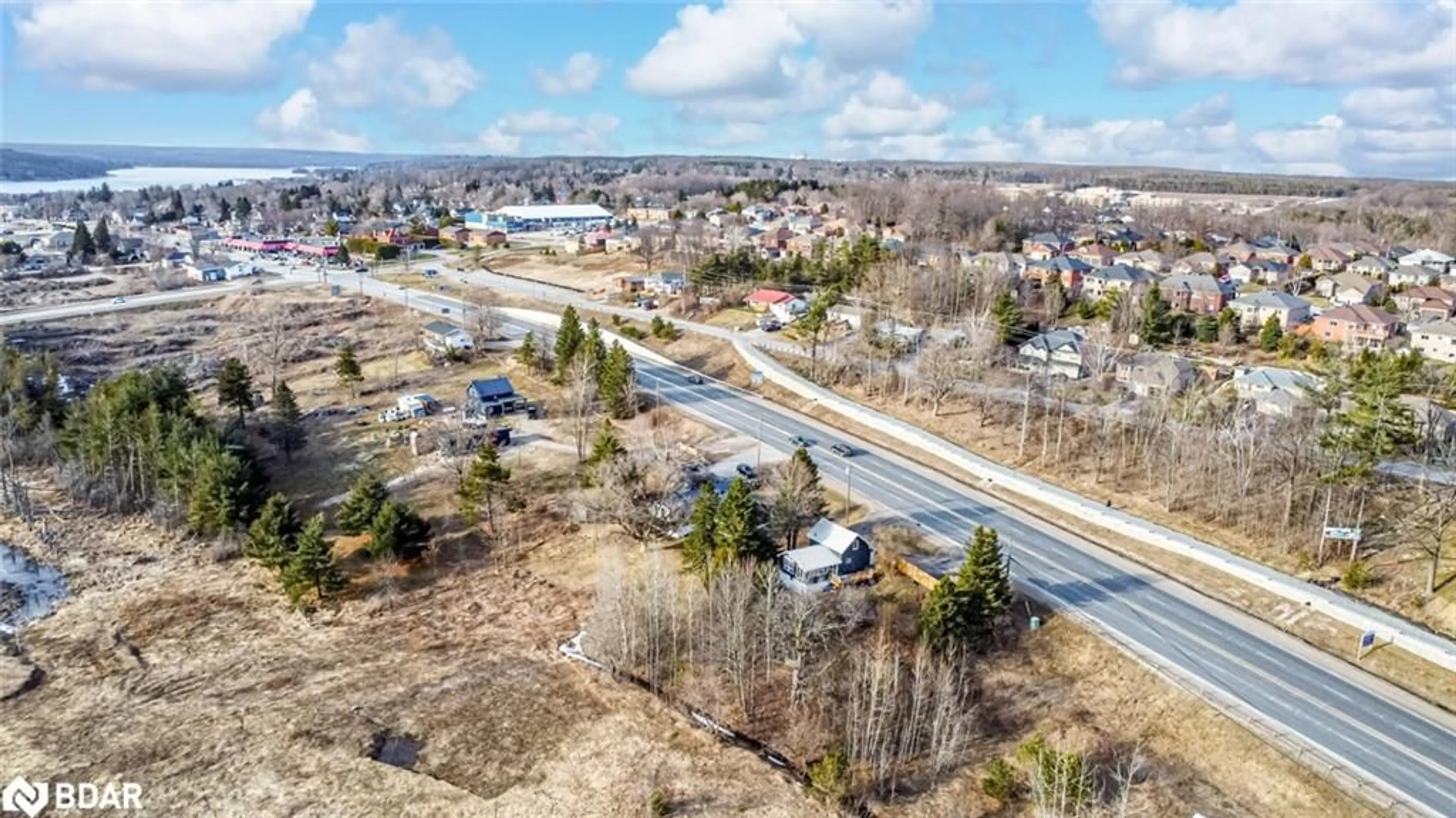 A pic from outside/outdoor area/front of a property/back of a property/a pic from drone, street for 9866 County Road 93, Penetanguishene Ontario L0K 2E1