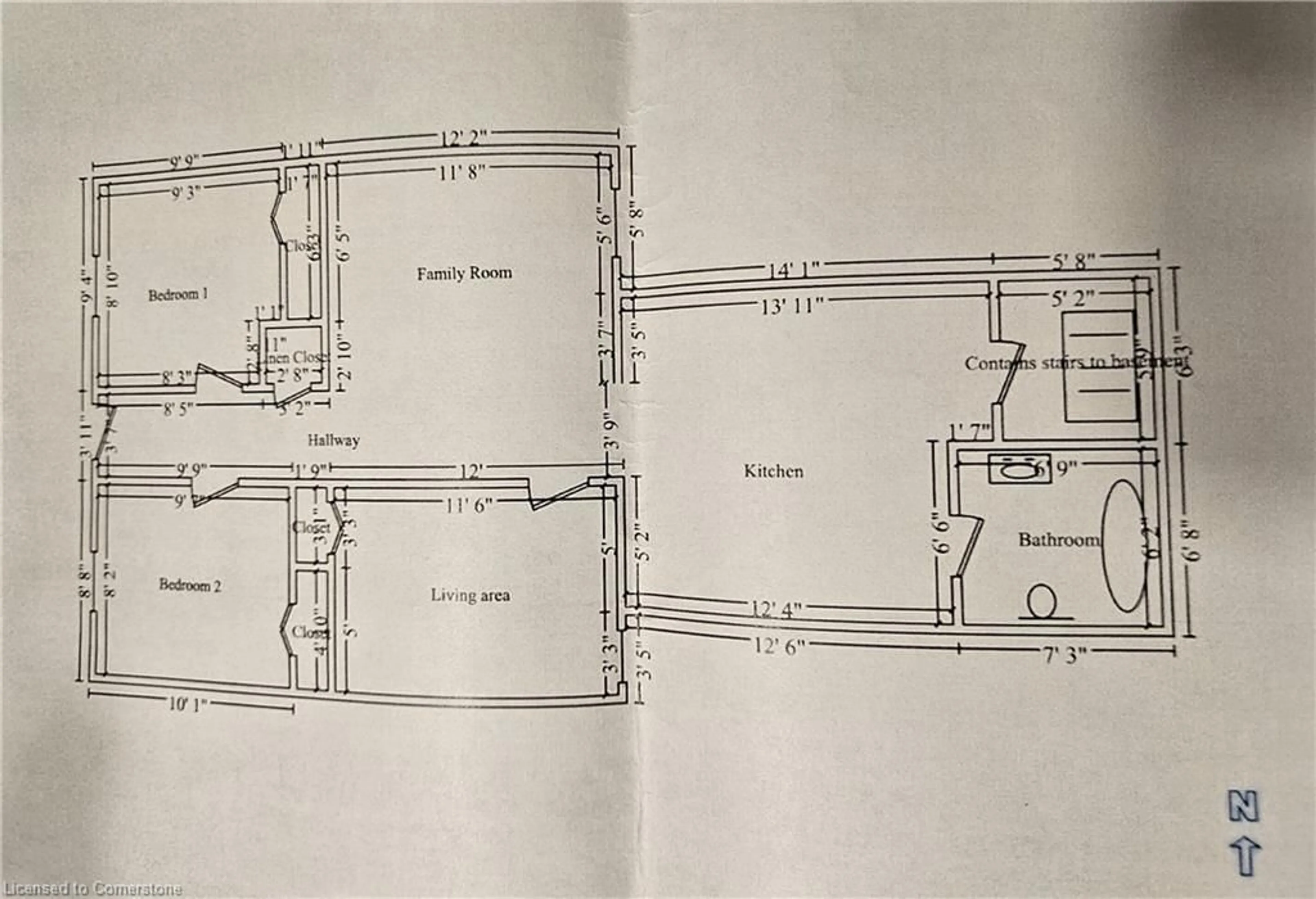 Floor plan for 68 Earl St, Hamilton Ontario L8L 6L2