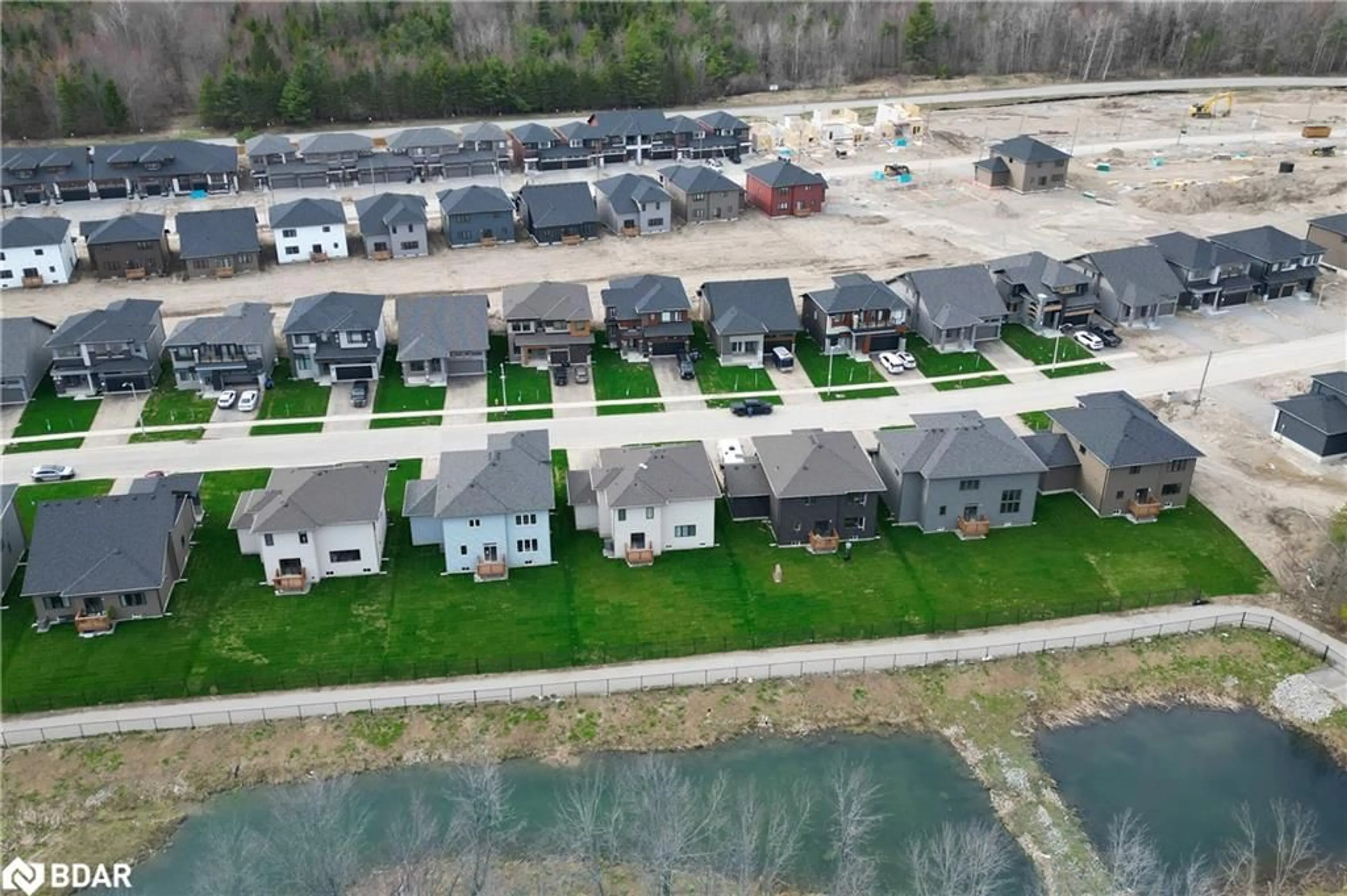 A pic from outside/outdoor area/front of a property/back of a property/a pic from drone, water/lake/river/ocean view for 3153 Searidge St St, Severn Ontario L3V 8R1