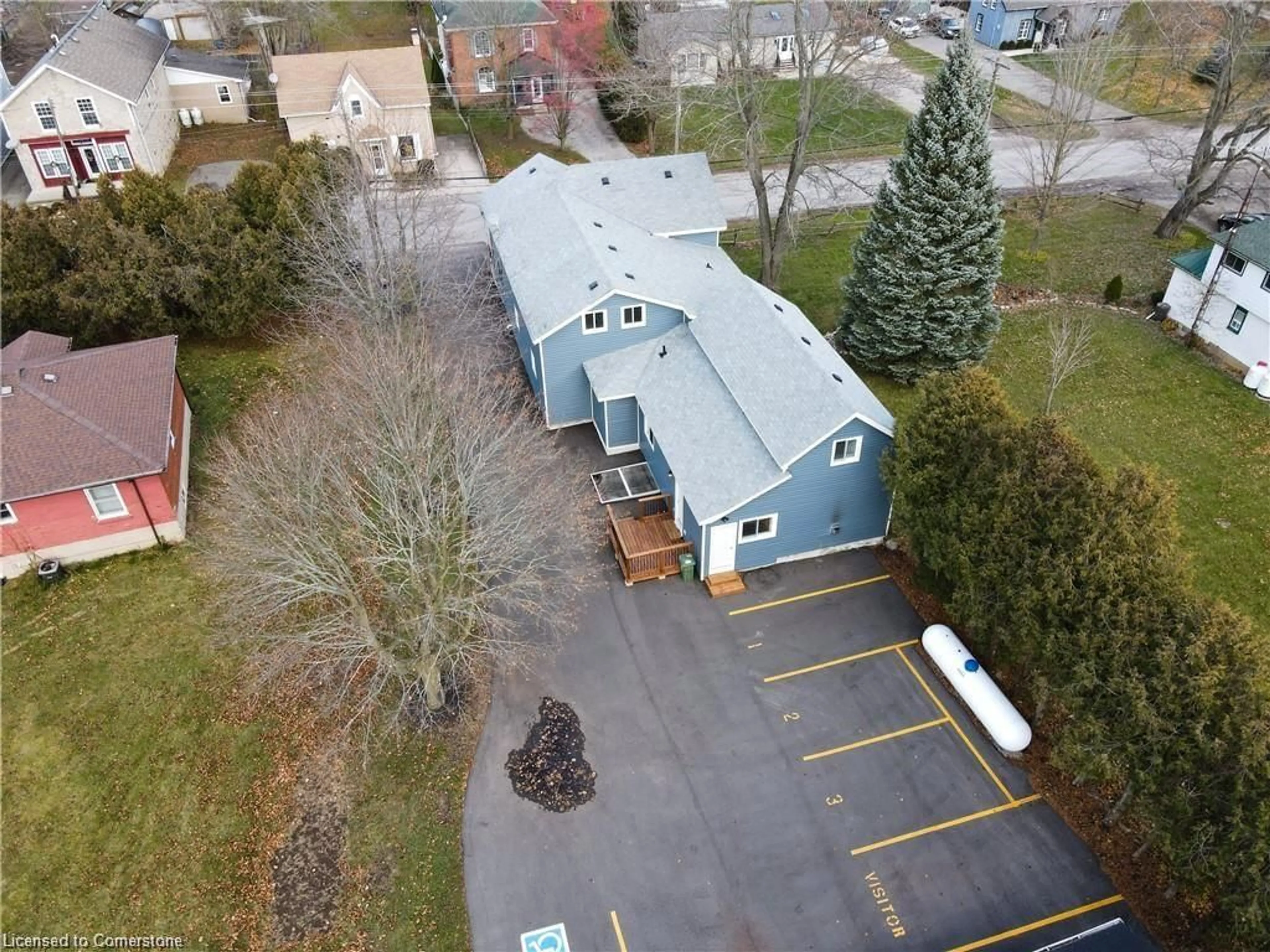A pic from outside/outdoor area/front of a property/back of a property/a pic from drone, street for 1249 Old Highway 8, Sheffield Ontario L0R 1Z0