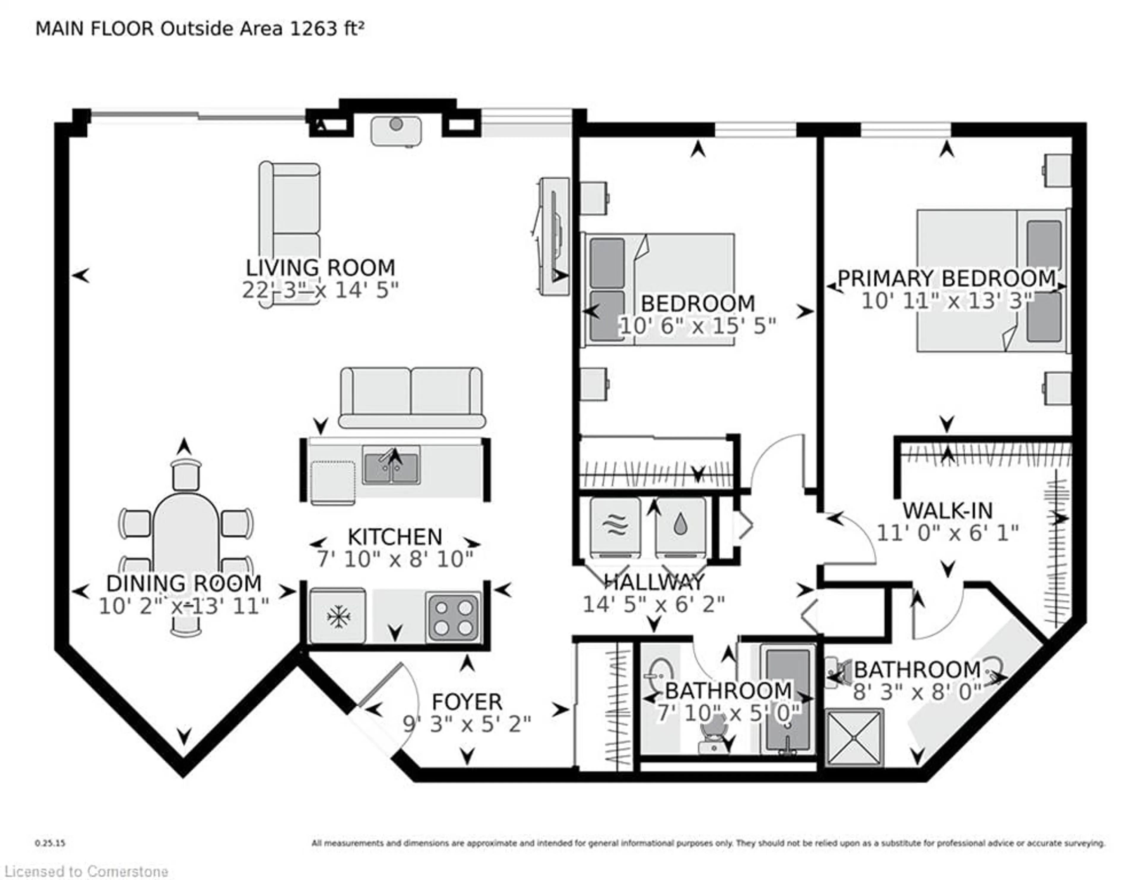 Floor plan for 8 Christopher Crt #603, Guelph Ontario N1G 4N7