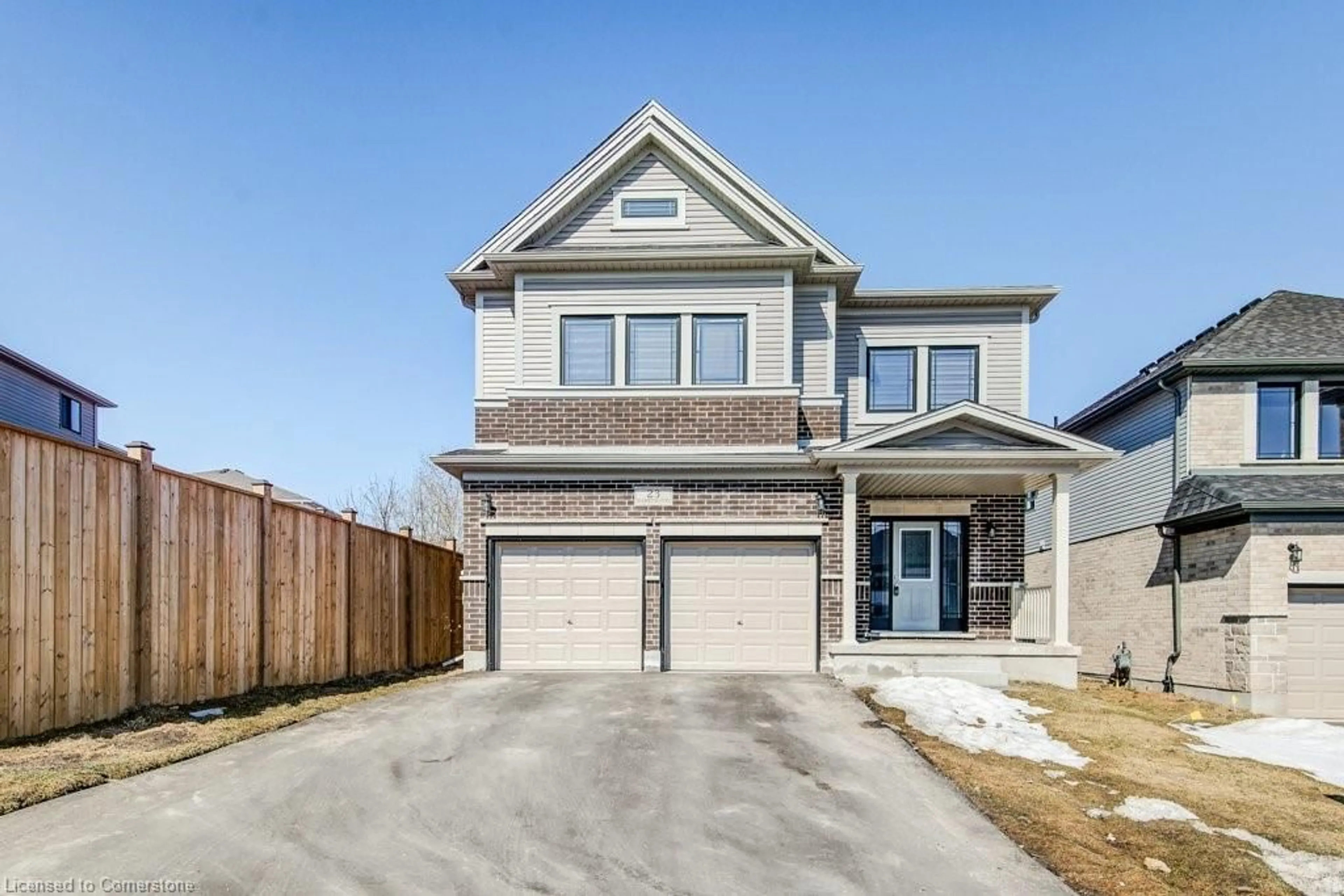 Home with brick exterior material, street for 23 Harrington Rd, Guelph Ontario N1E 0S1