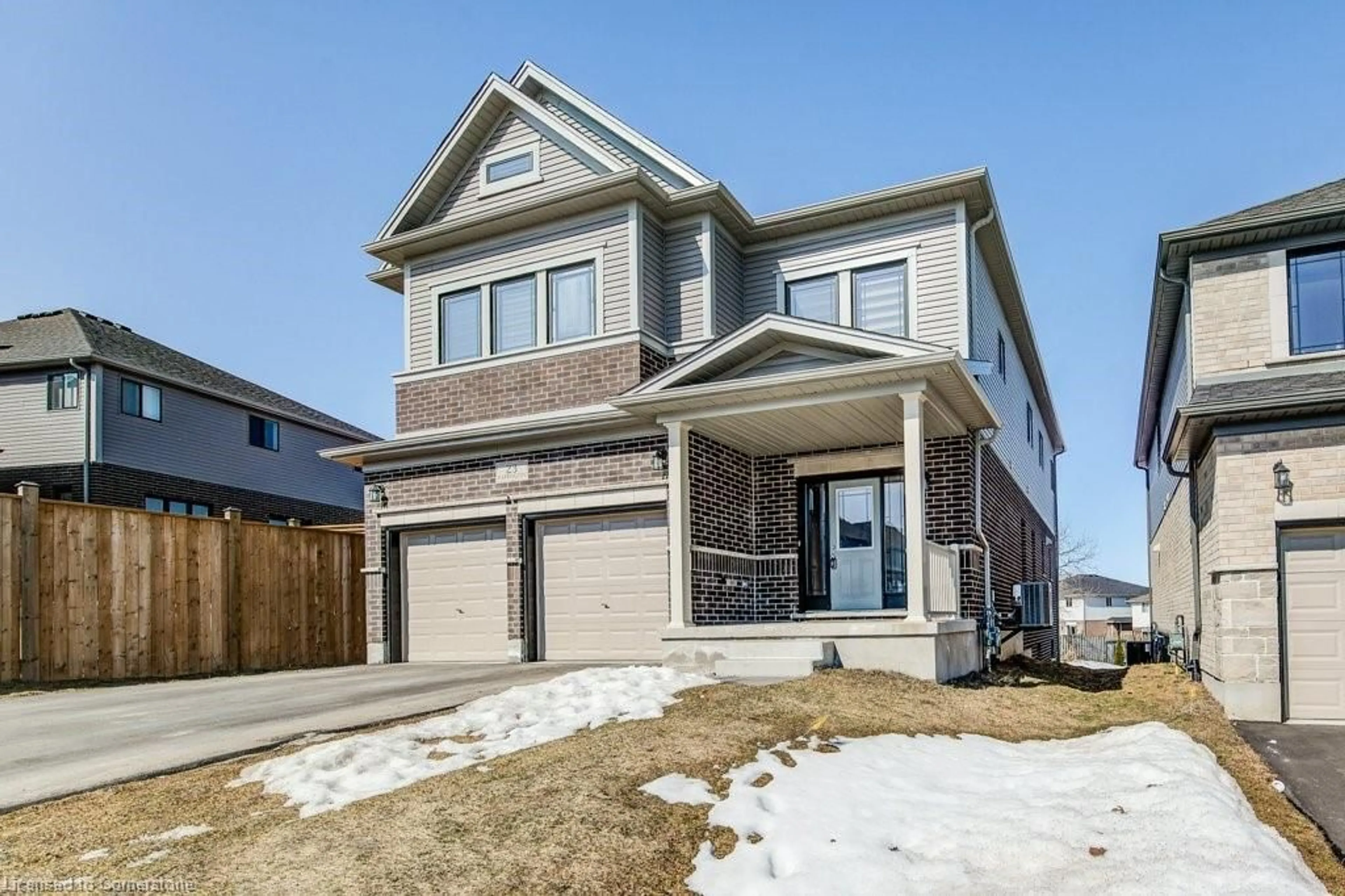 Home with brick exterior material, street for 23 Harrington Rd, Guelph Ontario N1E 0S1