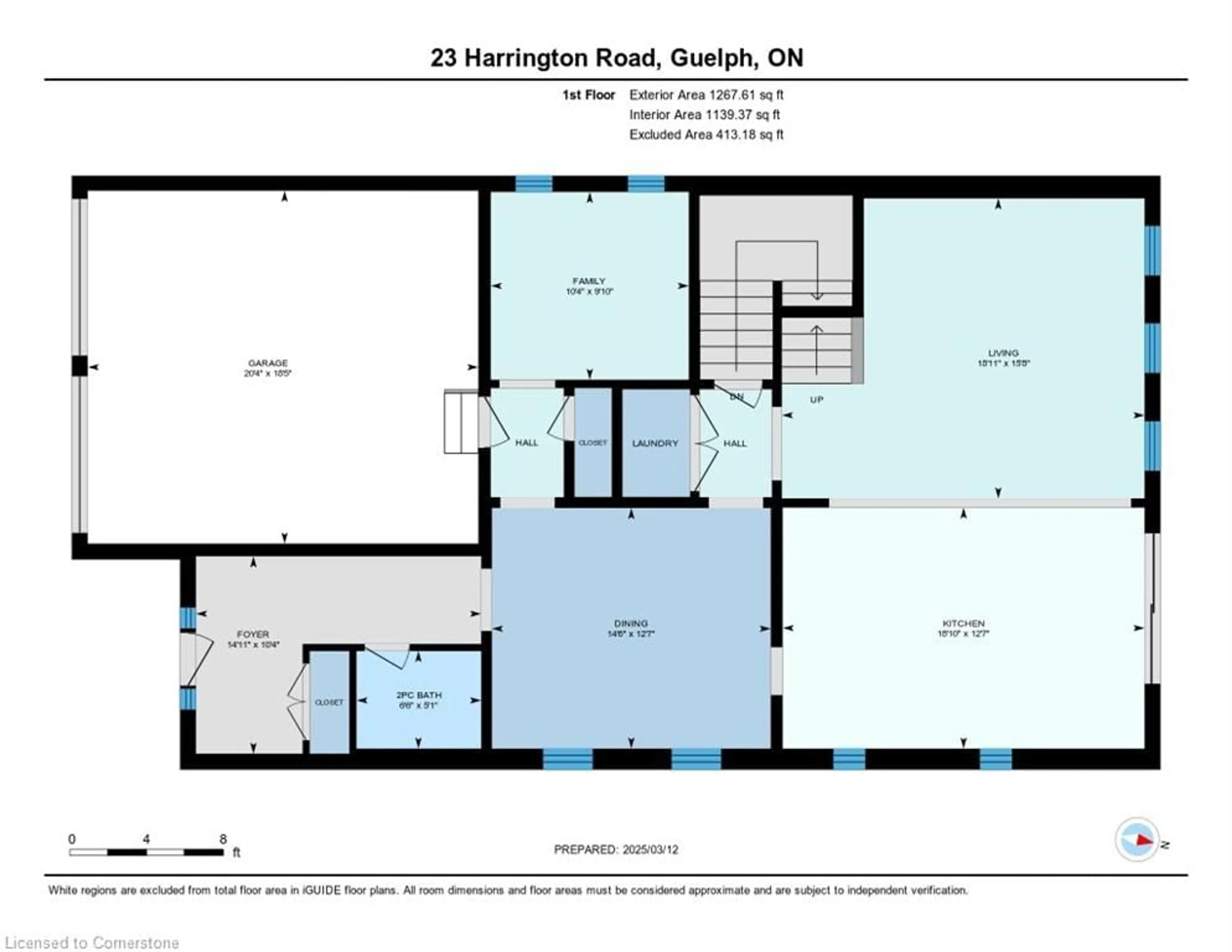 Floor plan for 23 Harrington Rd, Guelph Ontario N1E 0S1