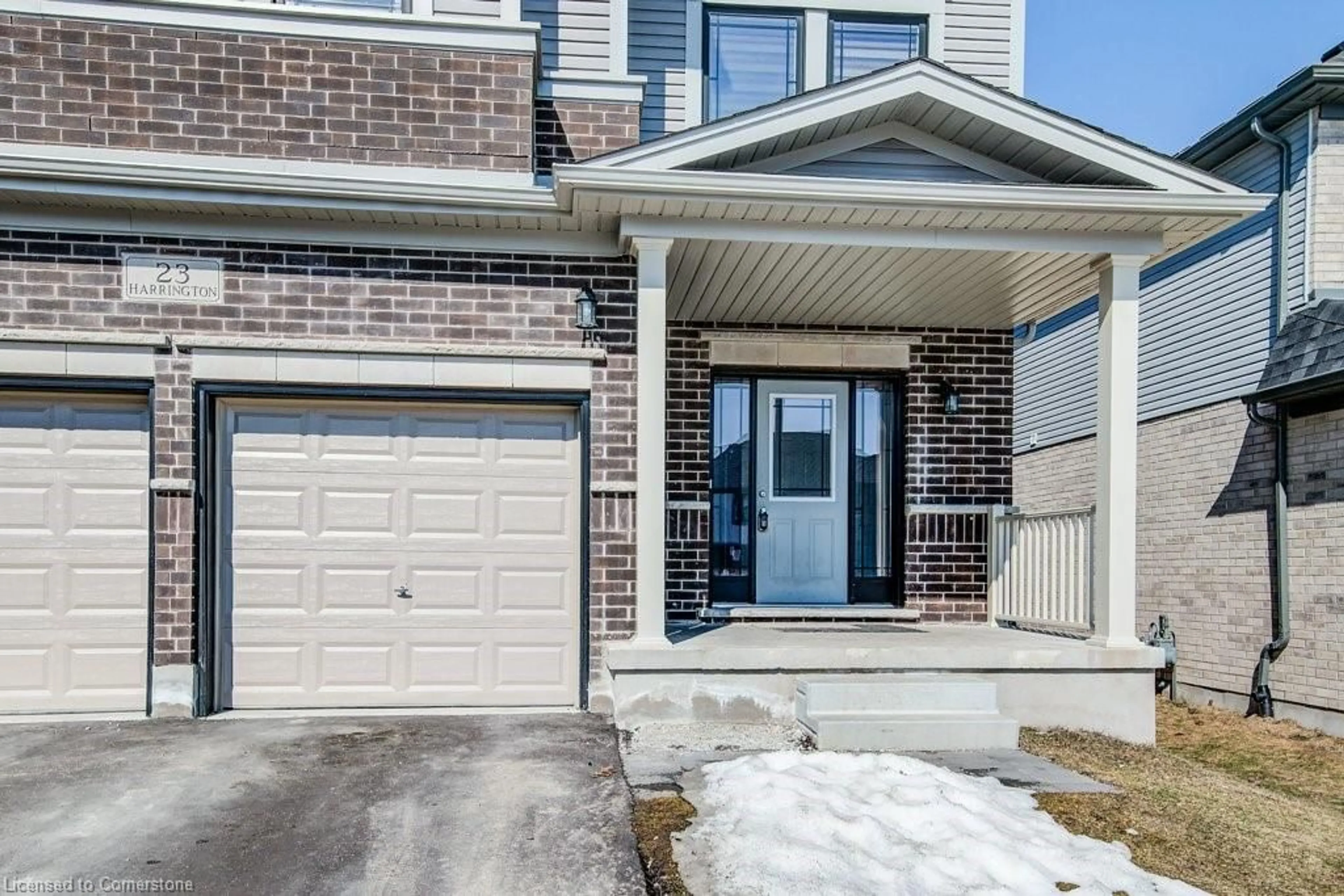 Home with brick exterior material, street for 23 Harrington Rd, Guelph Ontario N1E 0S1