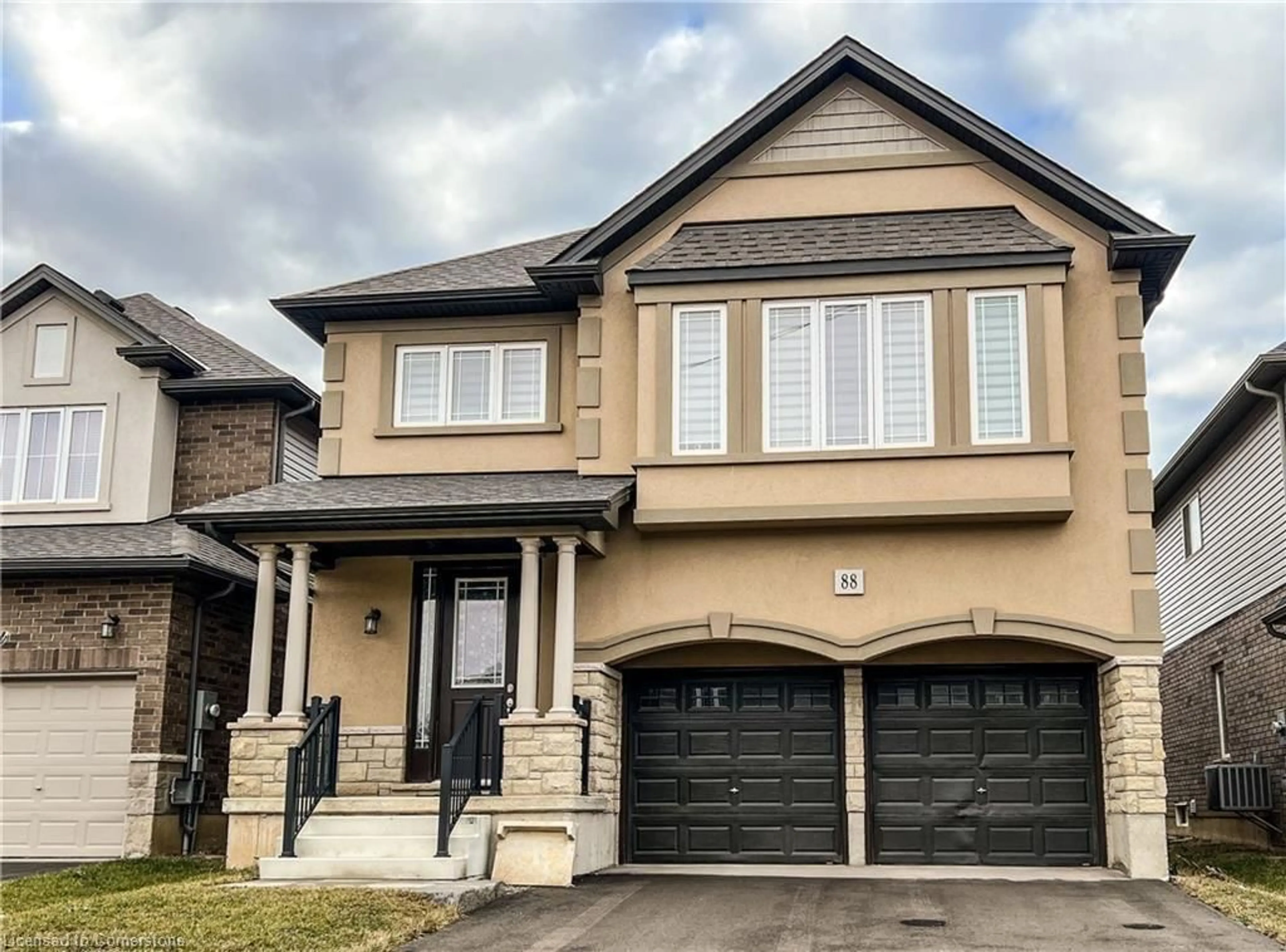Home with brick exterior material, street for 88 Rockledge Dr, Hamilton Ontario L0R 1P0