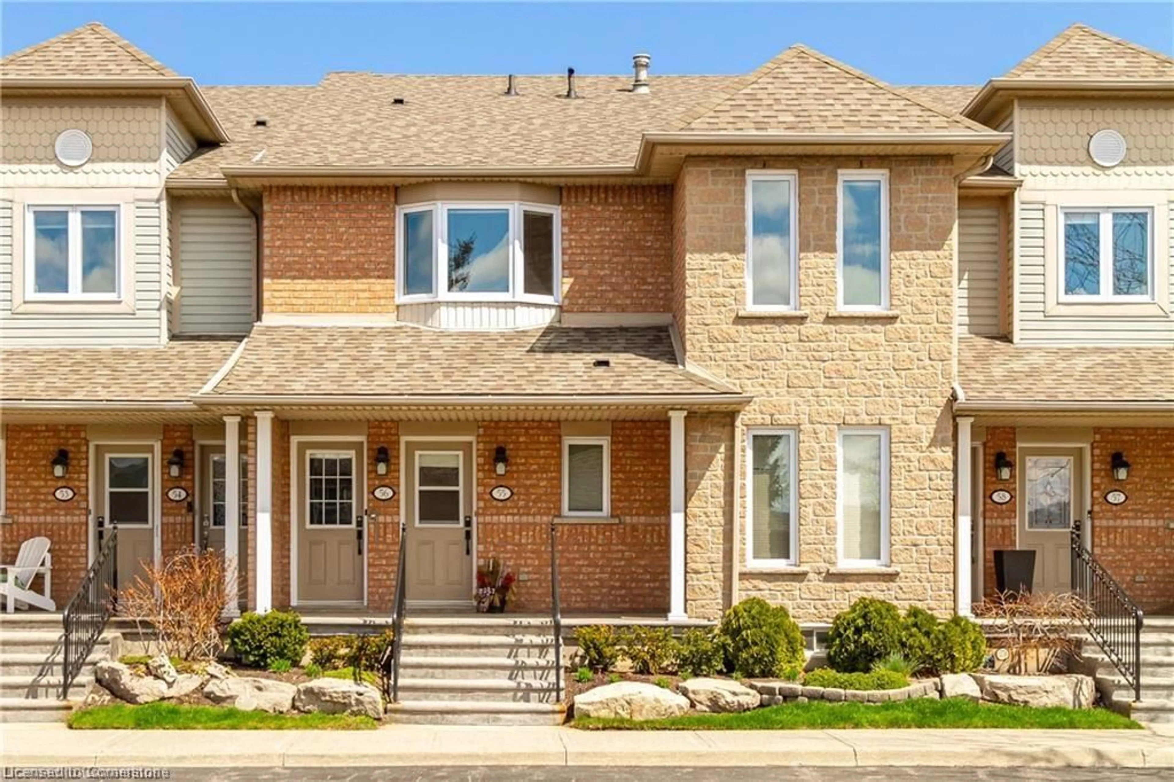 Home with brick exterior material, street for 515 North Service Rd #56, Stoney Creek Ontario L8E 5X6