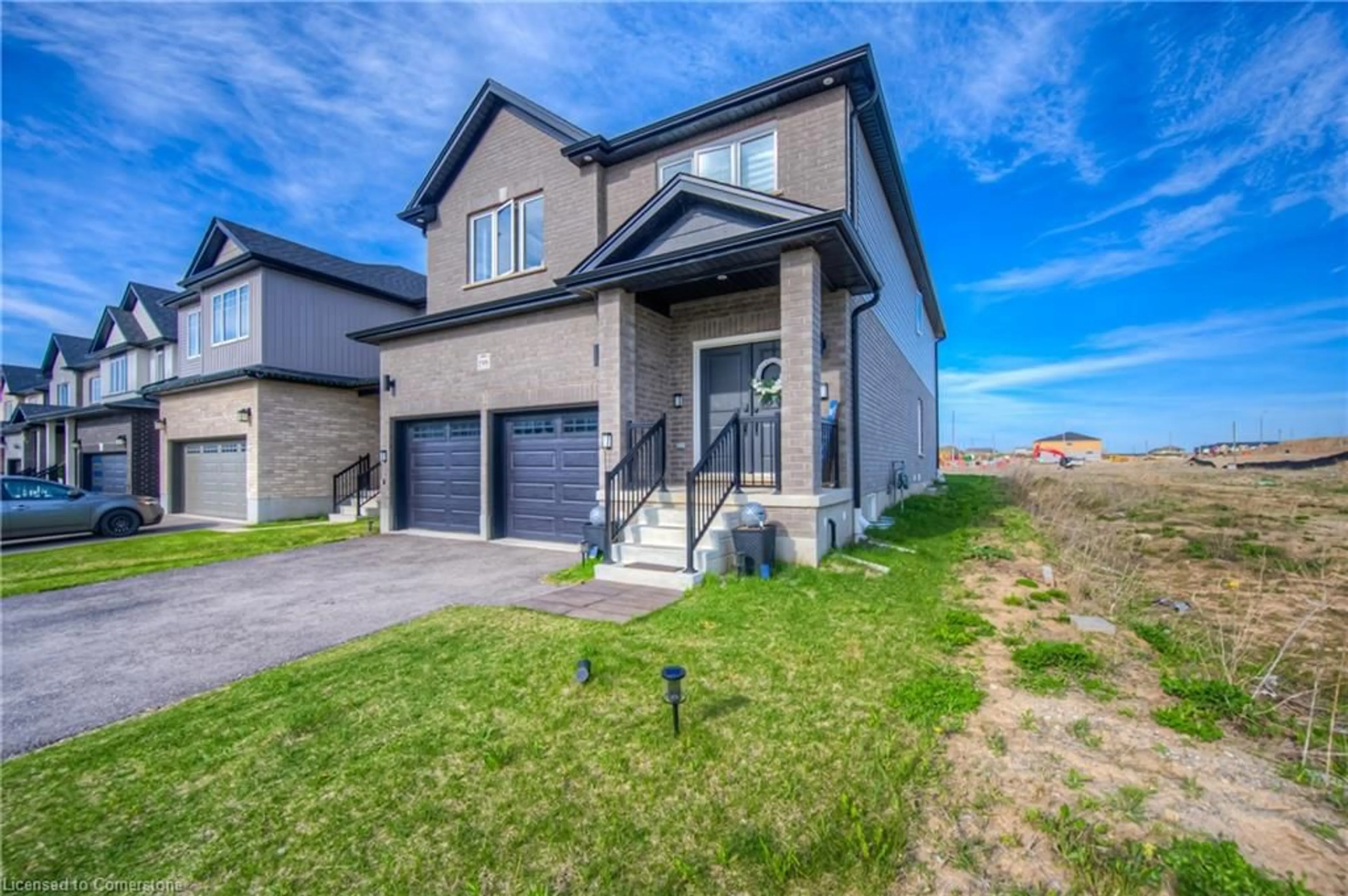 Home with brick exterior material, street for 198 Savannah Ridge Dr, Paris Ontario N3L 0L5
