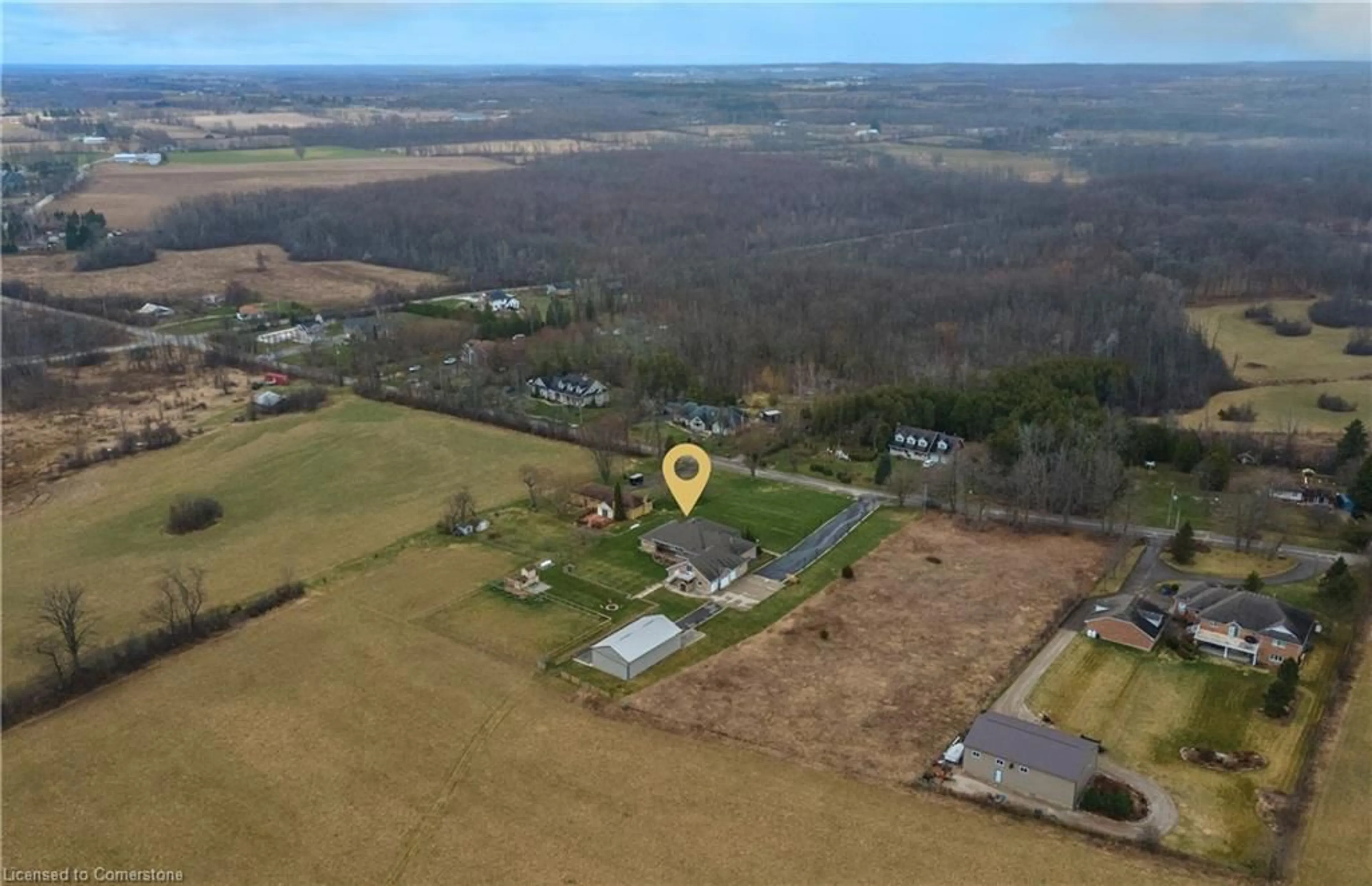 A pic from outside/outdoor area/front of a property/back of a property/a pic from drone, building for 1794 Seaton Rd, Cambridge Ontario N1R 5S2