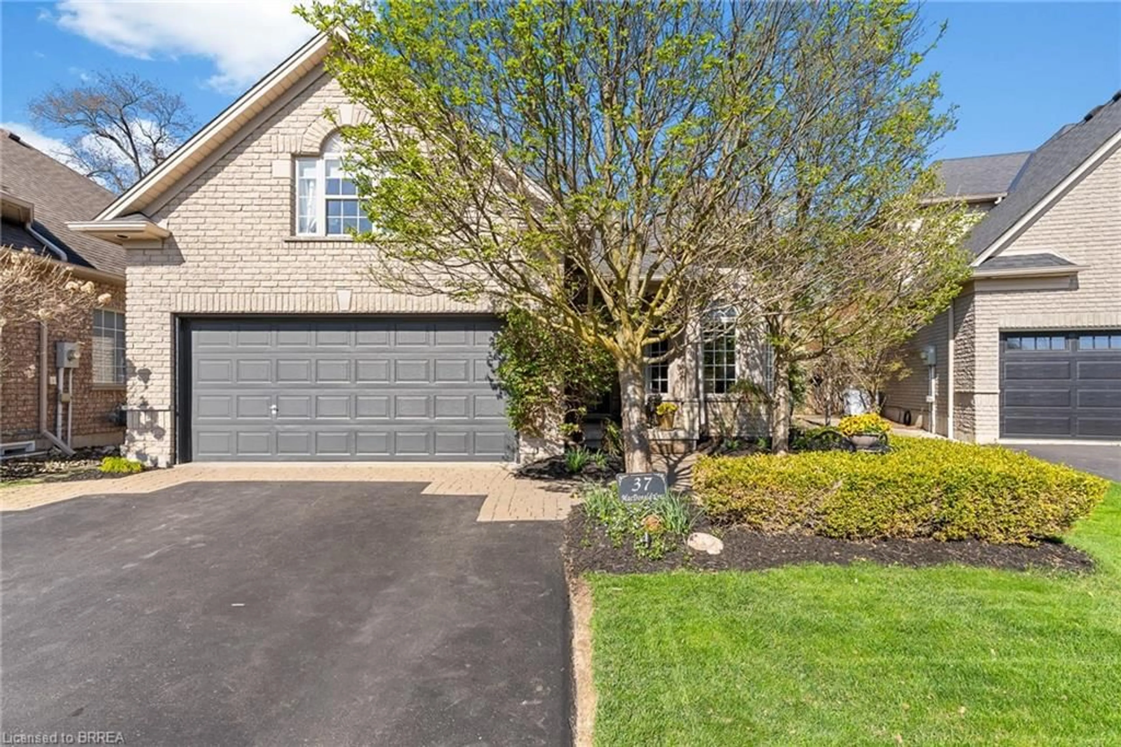 Home with brick exterior material, street for 37 Macdonald Cres, Brantford Ontario N3R 8B2