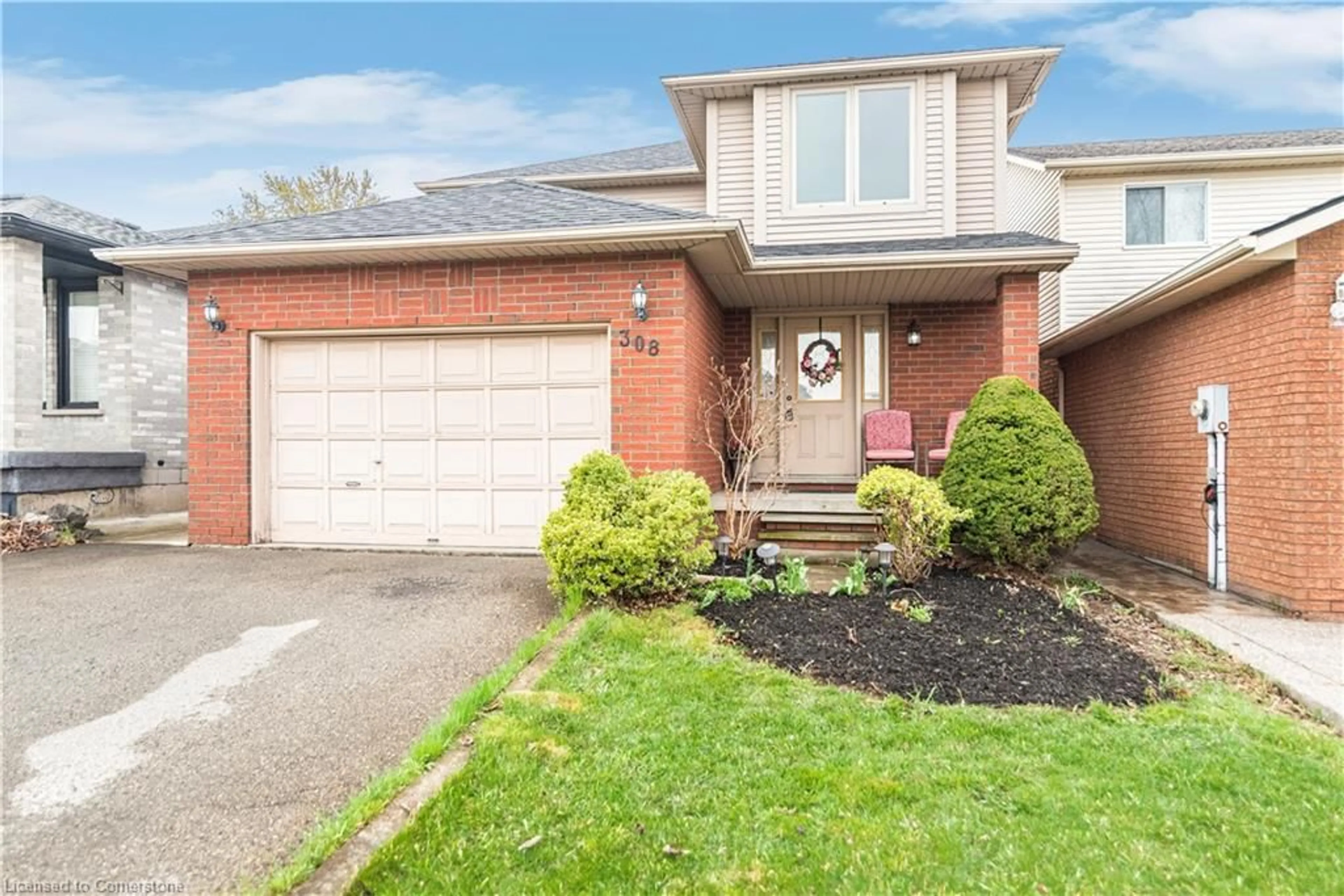 Home with brick exterior material, street for 308 Acadia Dr, Hamilton Ontario L8W 3L1