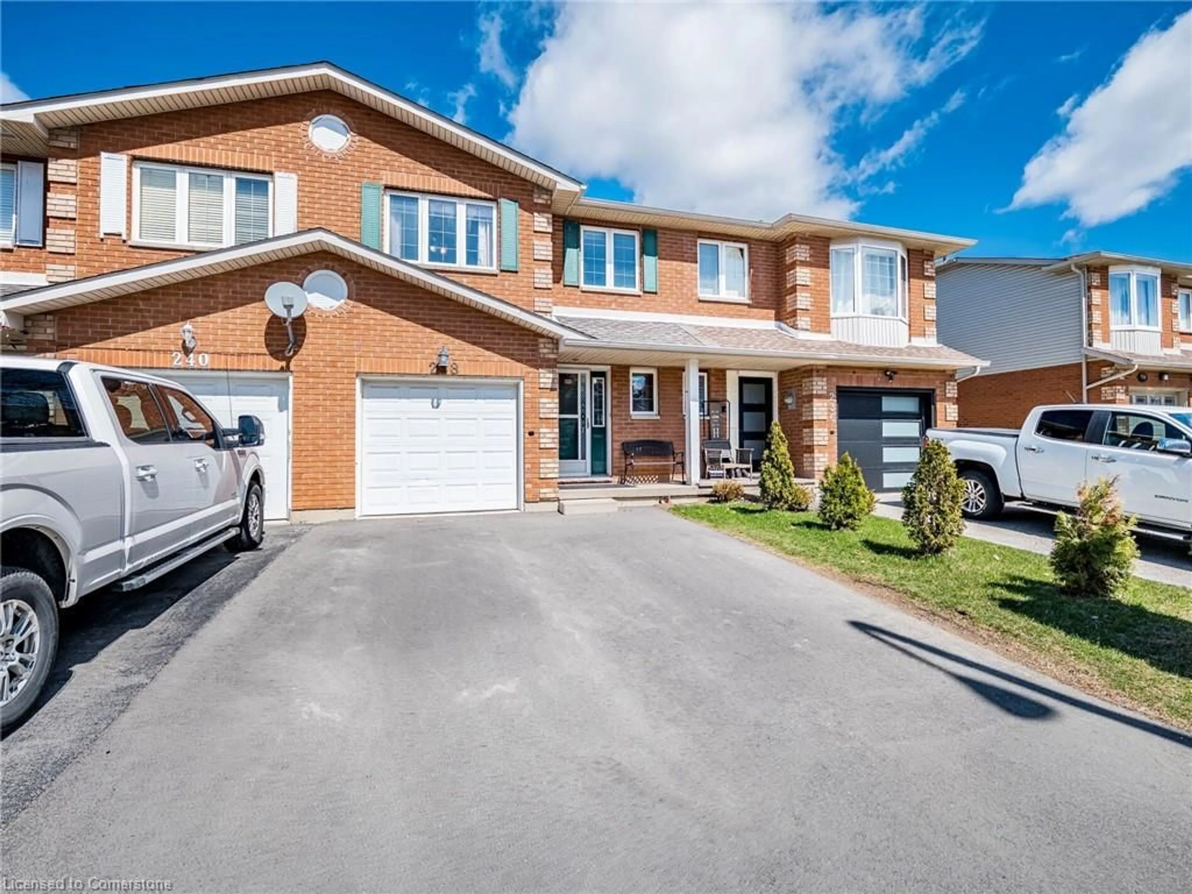 Home with brick exterior material, street for 238 Candlewood Dr, Stoney Creek Ontario L8J 3P6