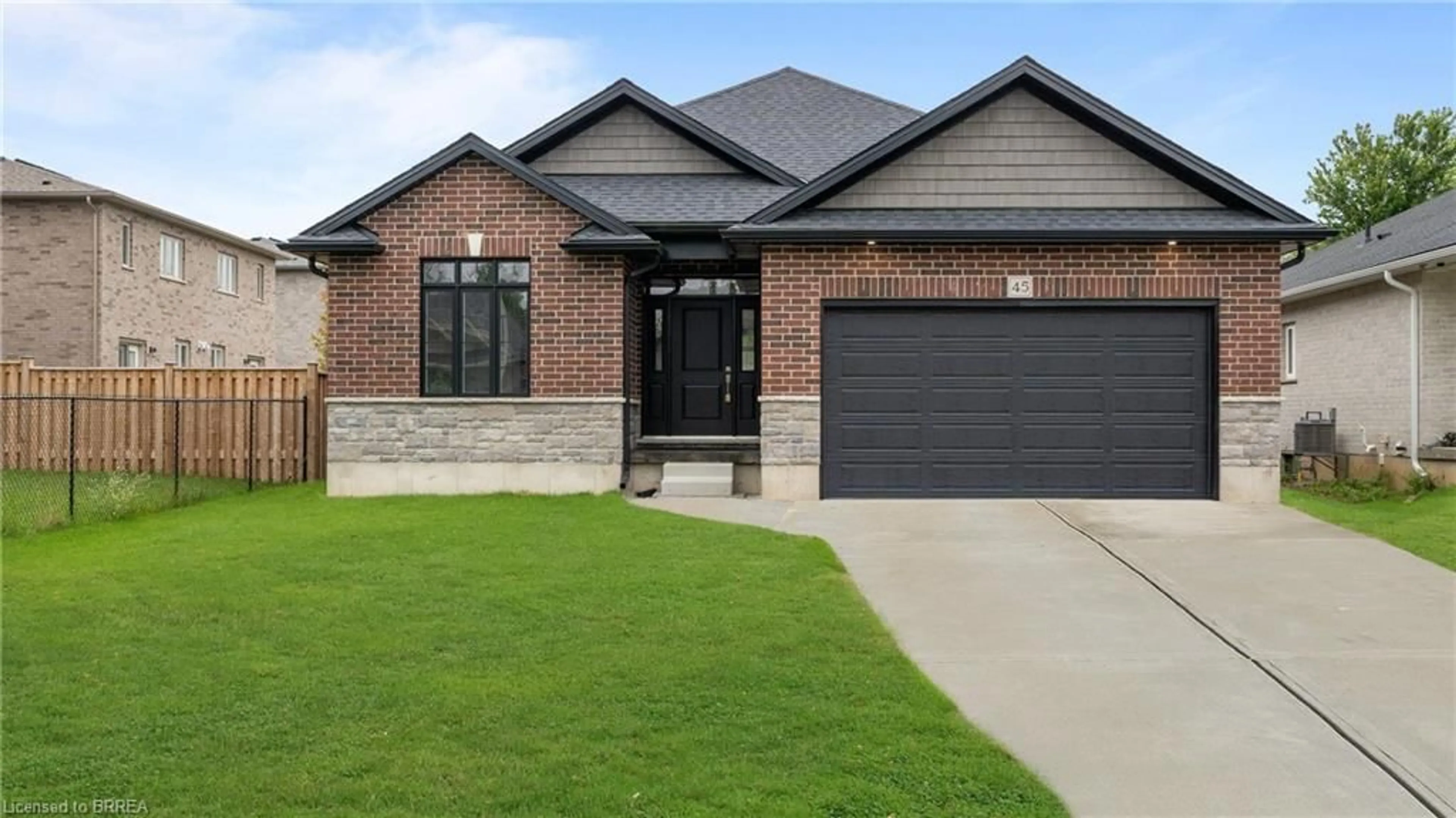 Home with brick exterior material, street for 45 Vanrooy Trail, Waterford Ontario N0E 1Y0