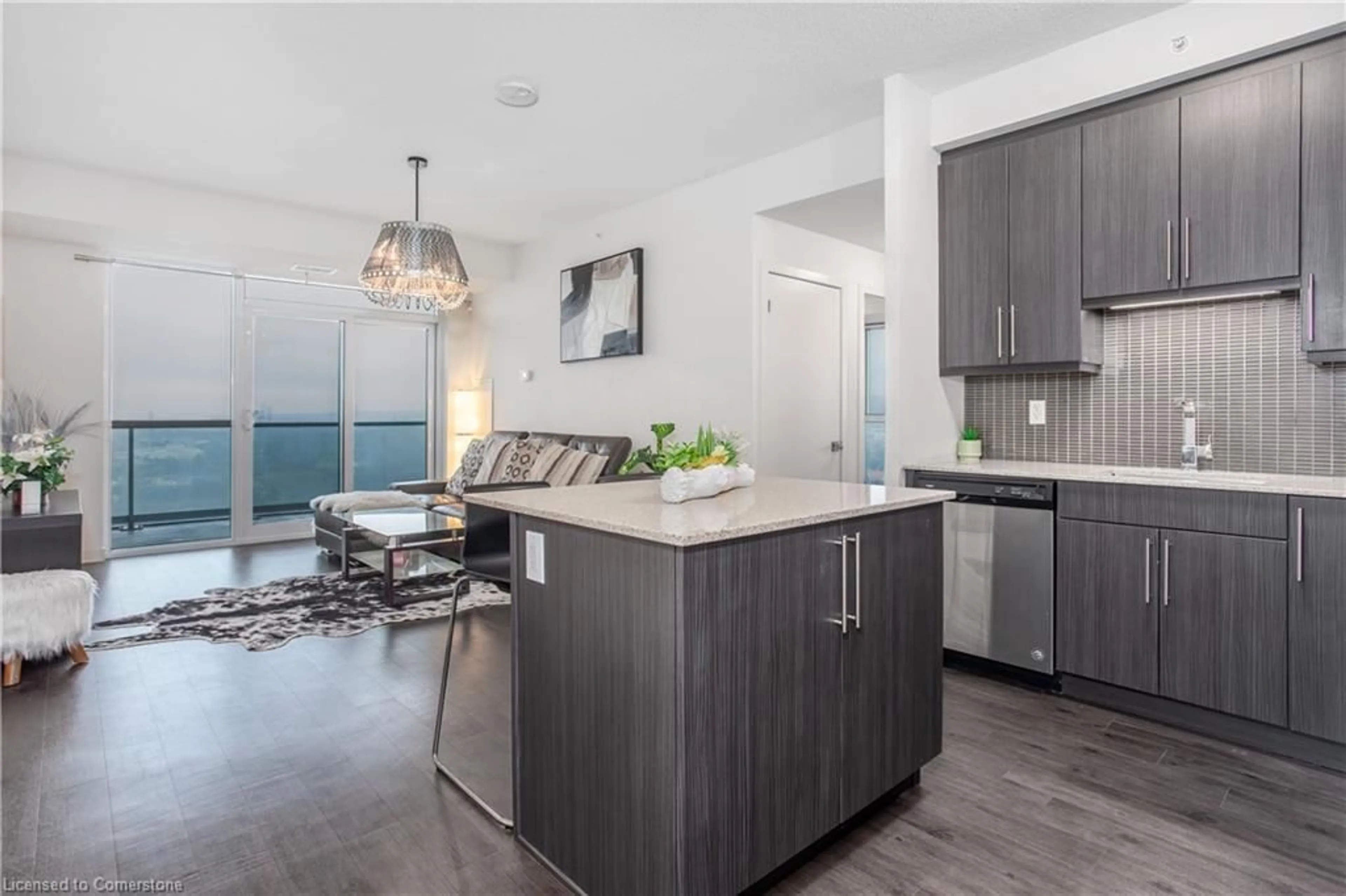 Open concept kitchen, unknown for 2081 Fairview St #1608, Burlington Ontario L7R 0E4