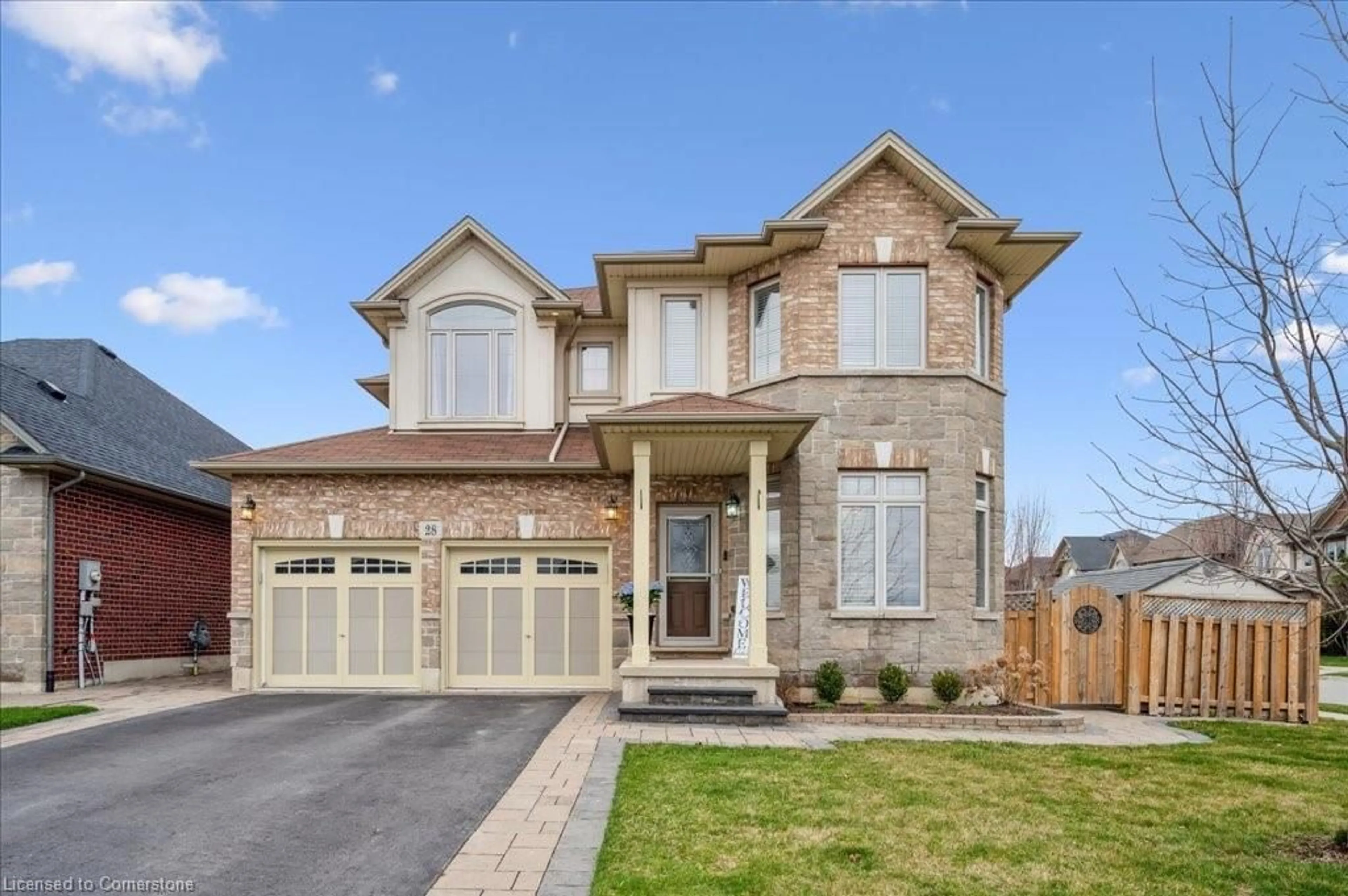 Home with brick exterior material, street for 28 Greti Dr, Hamilton Ontario L9B 0C9